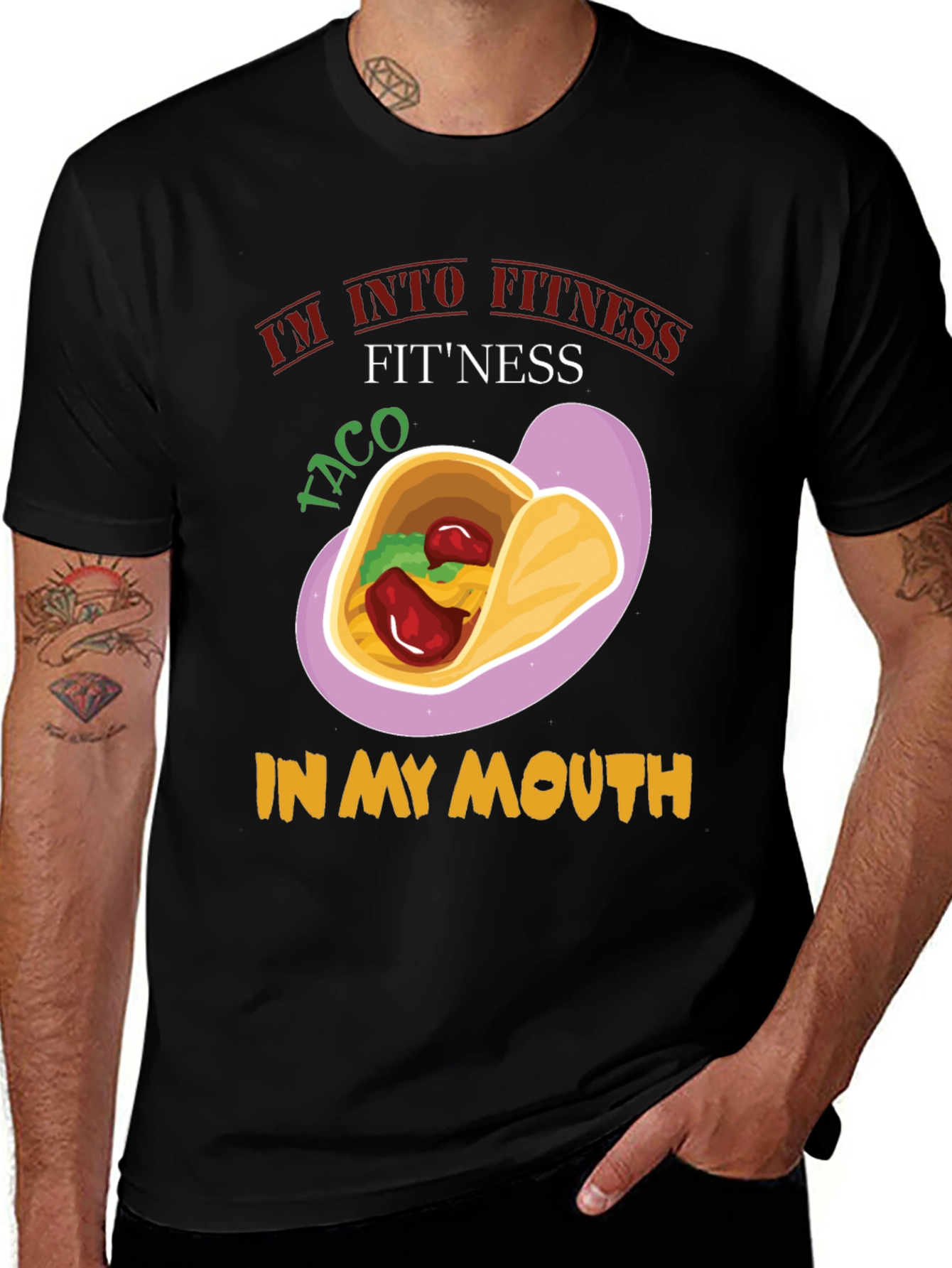 Taco Fitness Graphic T-Shirt
