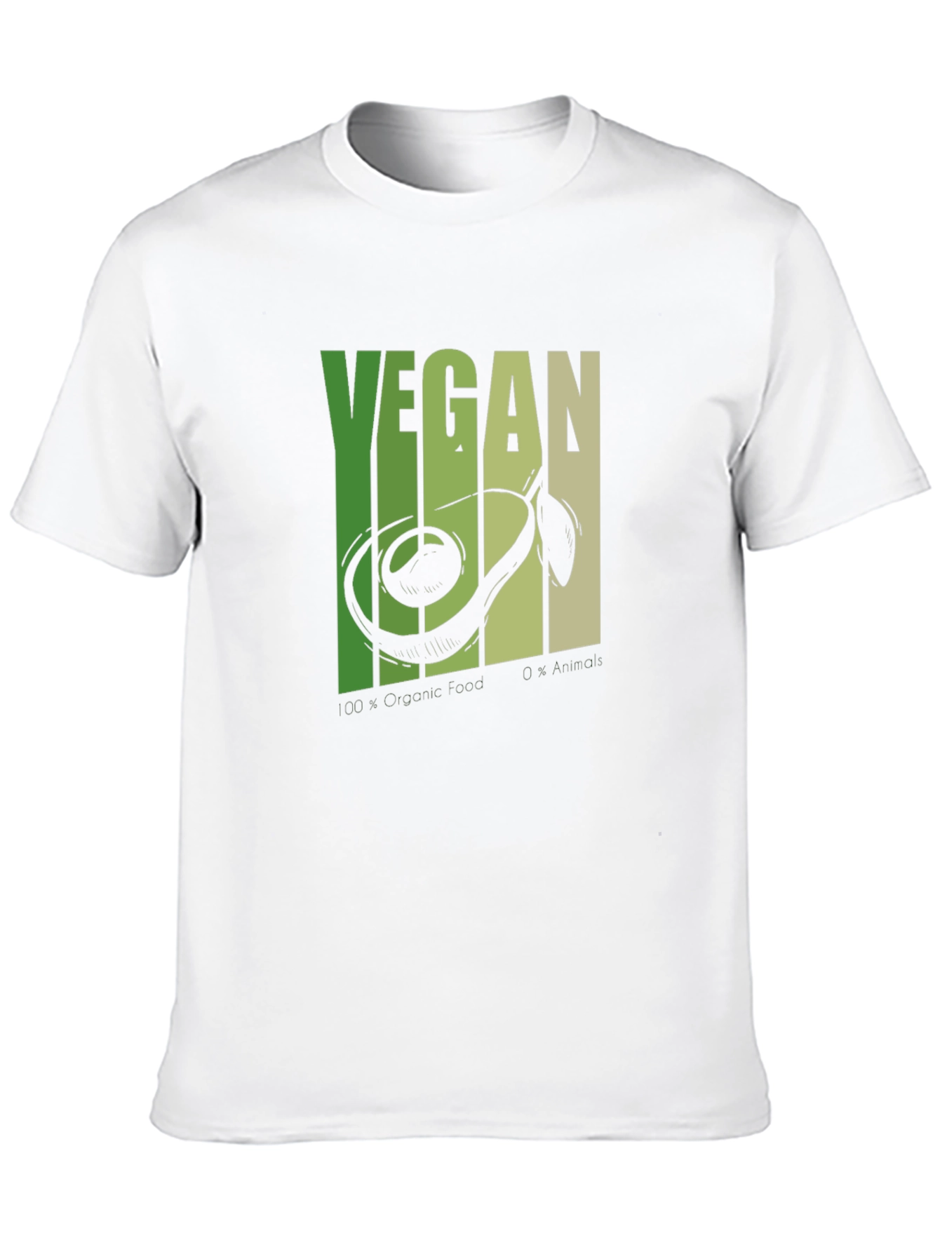 Vegan Avocado T-Shirt - Black Graphic Tee