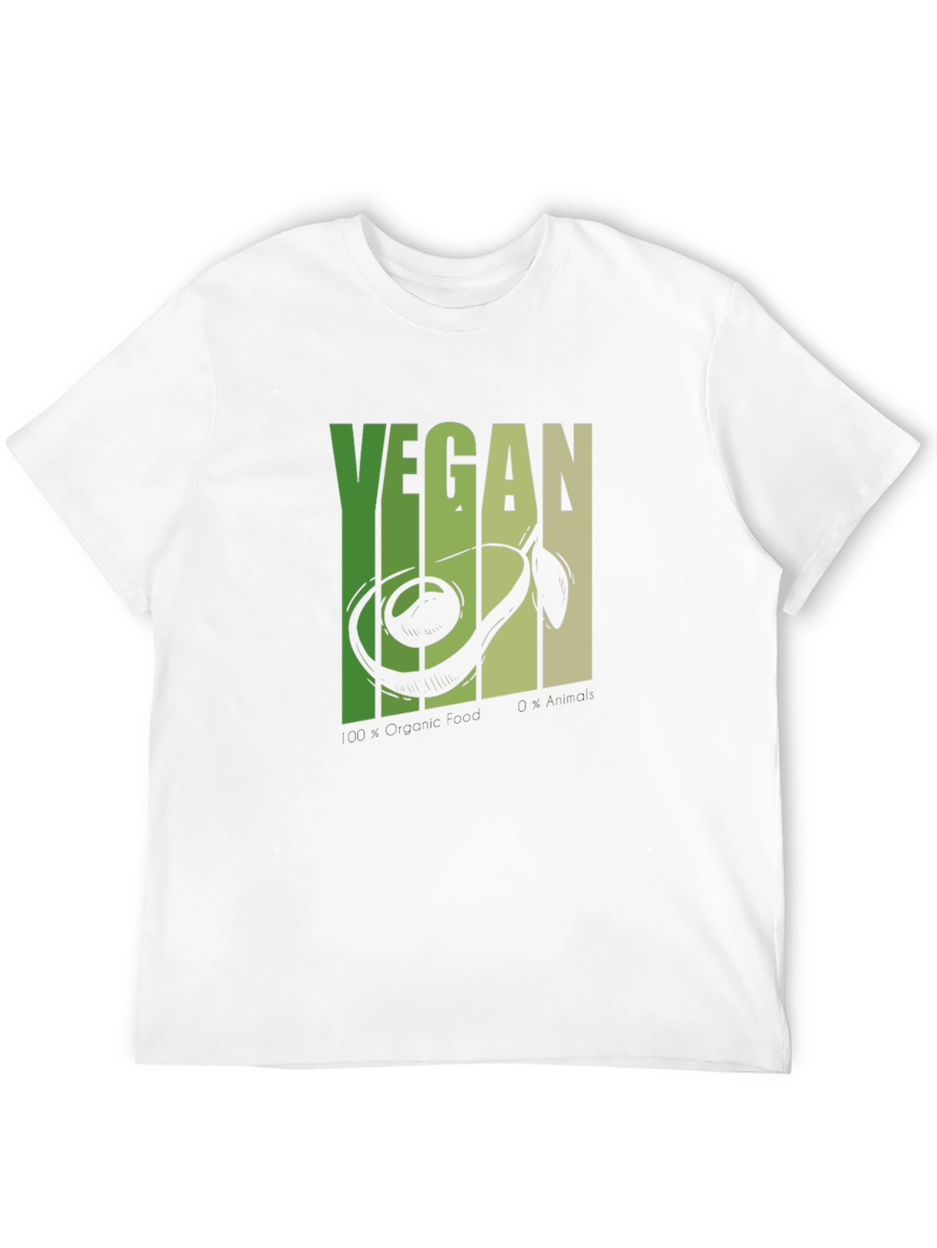 Vegan Avocado T-Shirt - Black Graphic Tee