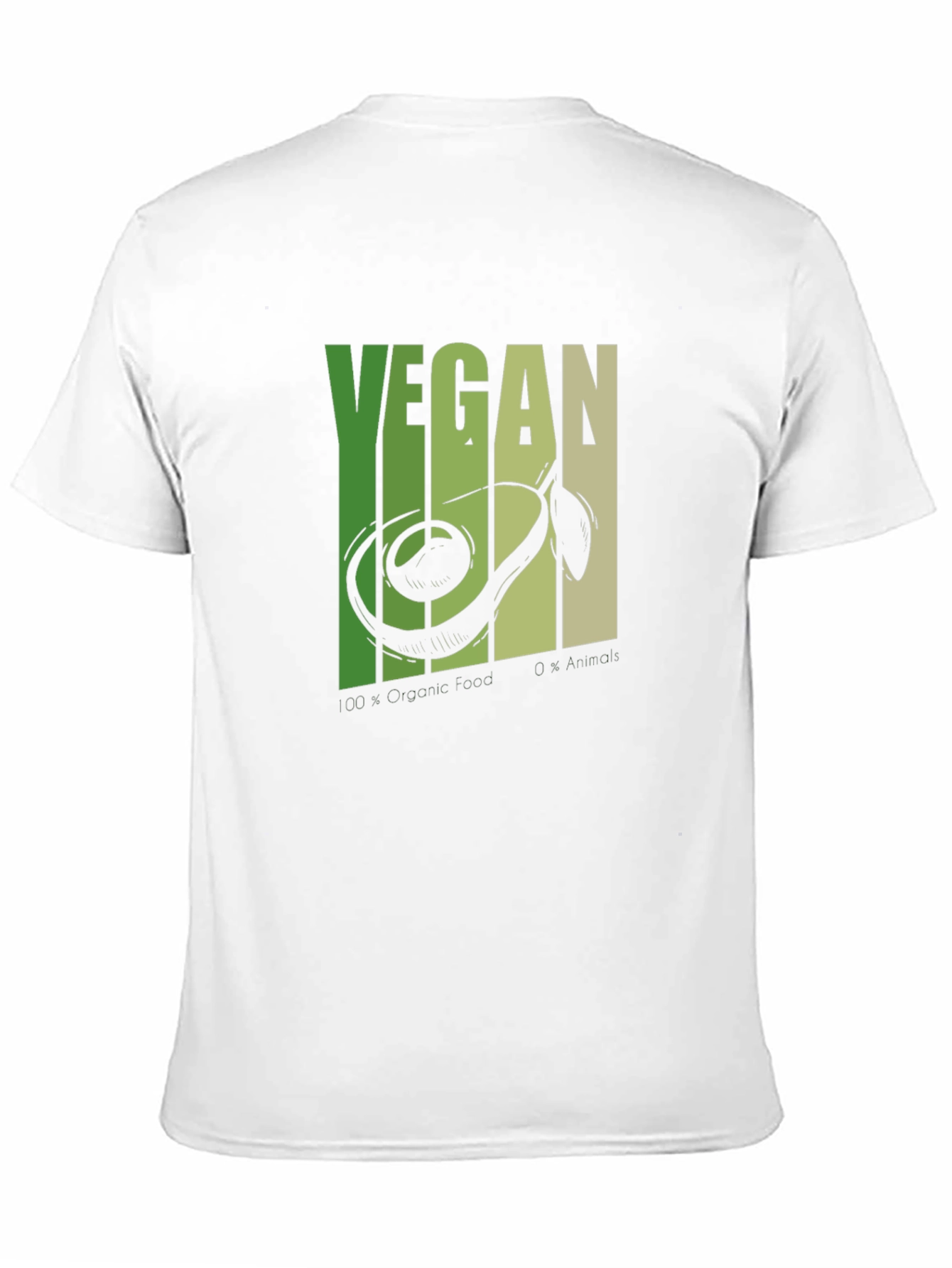 Vegan Avocado T-Shirt - Black Graphic Tee