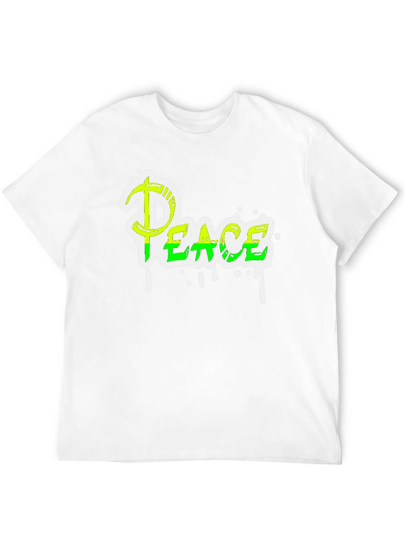 Peace Graphic Tee - Mens Black T-Shirt
