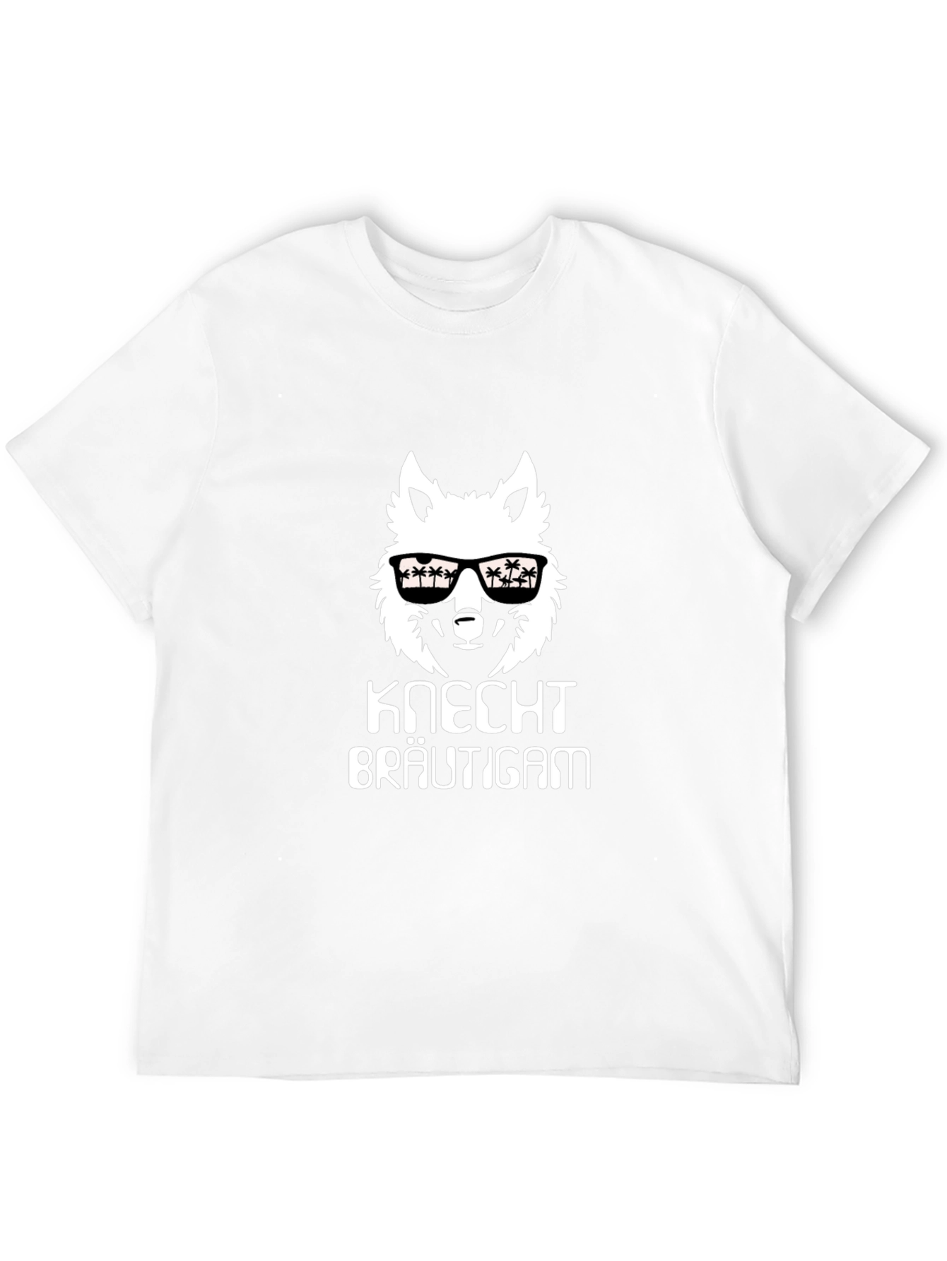 Knecht Bräutigam Wolf Graphic Black T-Shirt