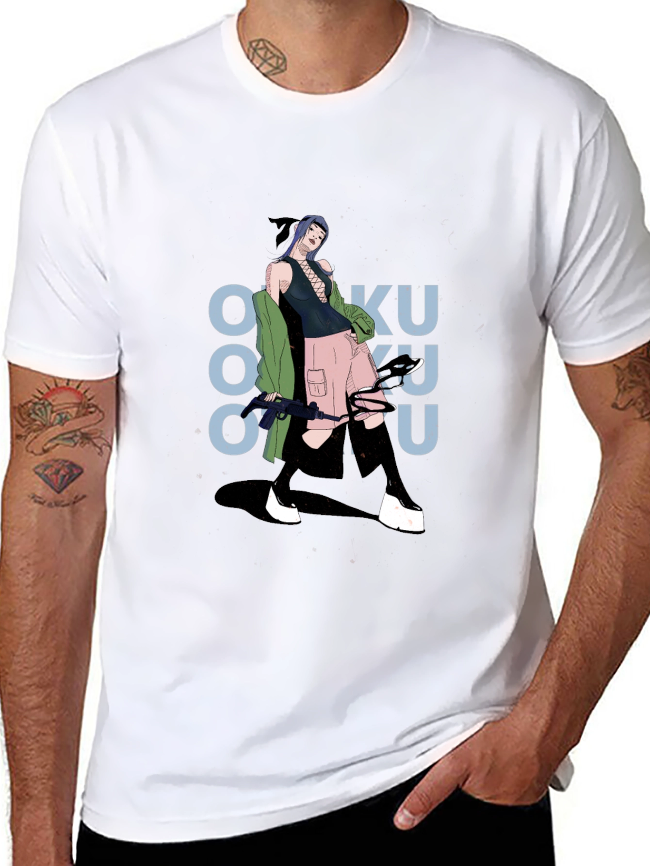 Graphic Print Tee: Anime Inspired Streetwear