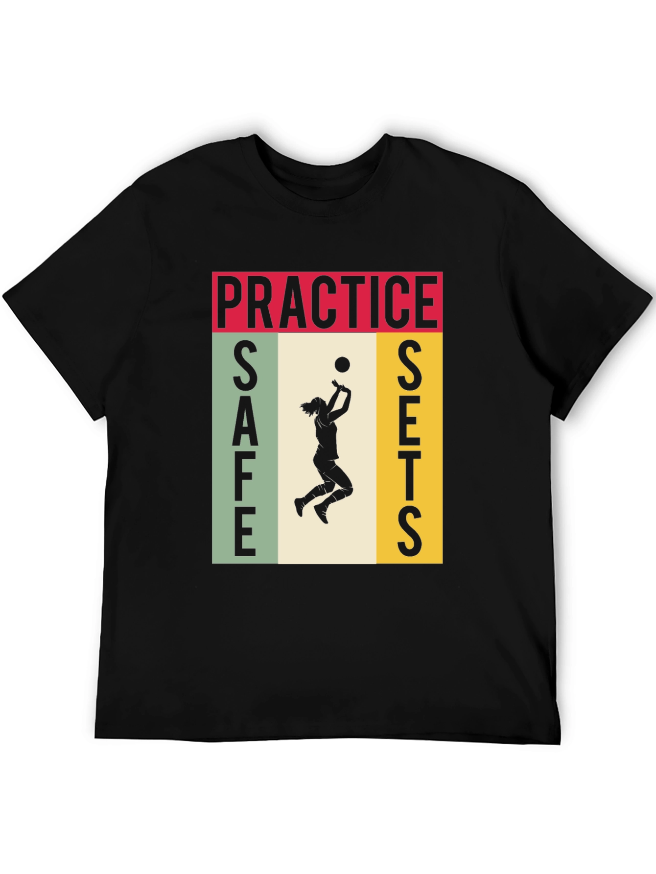 Practice Safe Sets Volleyball Graphic Tee