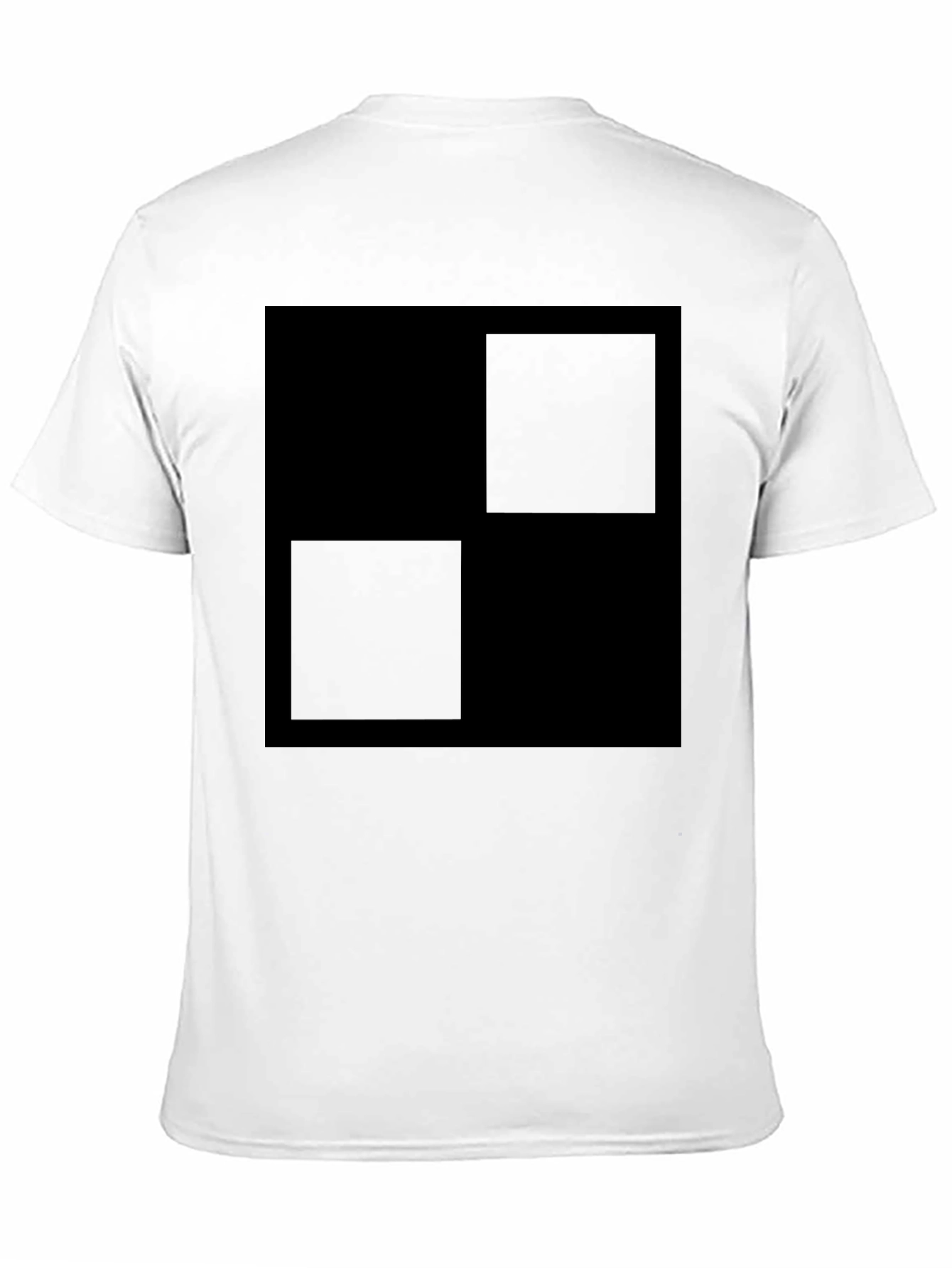 Modern Black Square Graphic T-Shirt