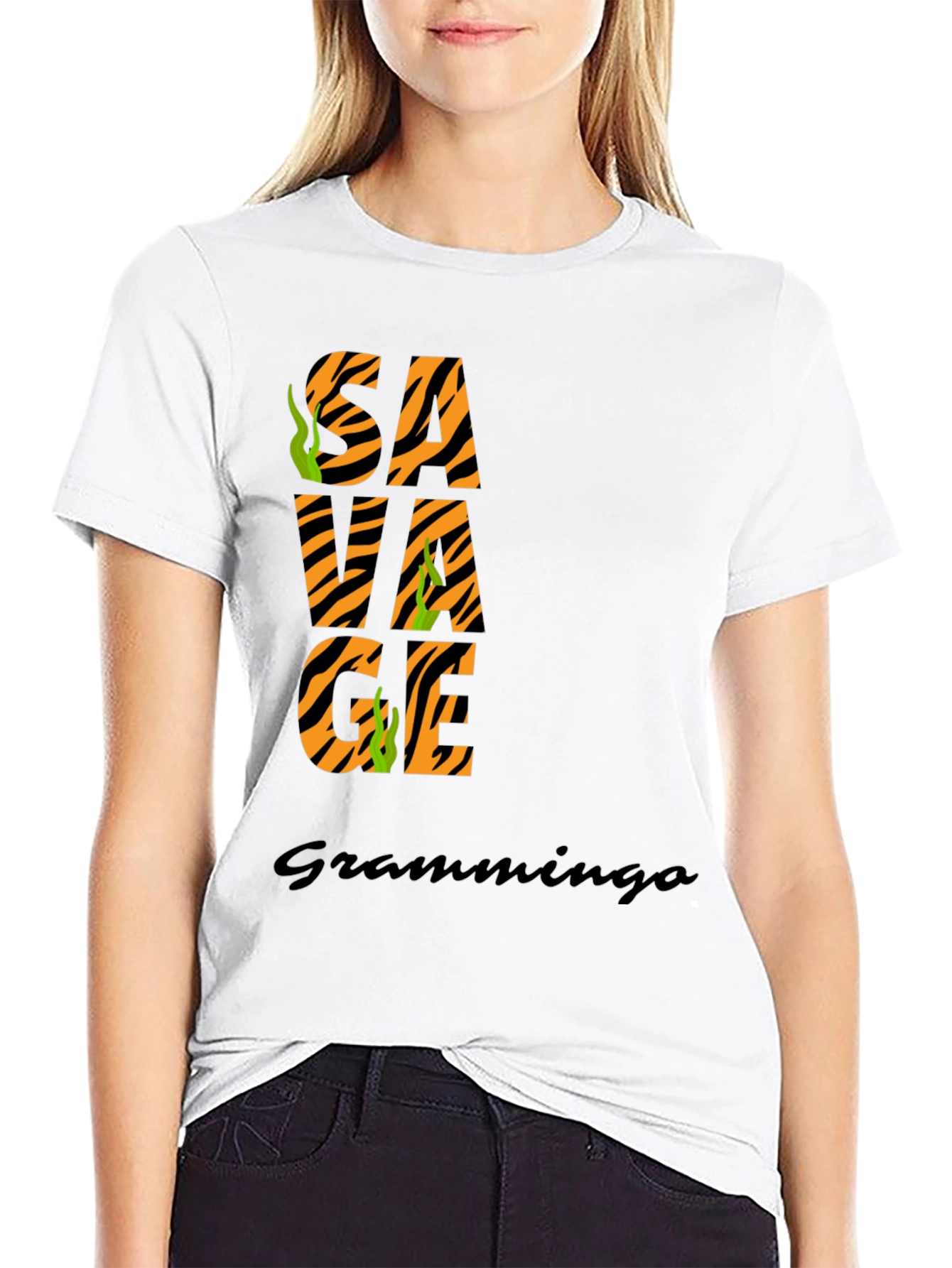 Savage Graphic Tee - Tiger Print