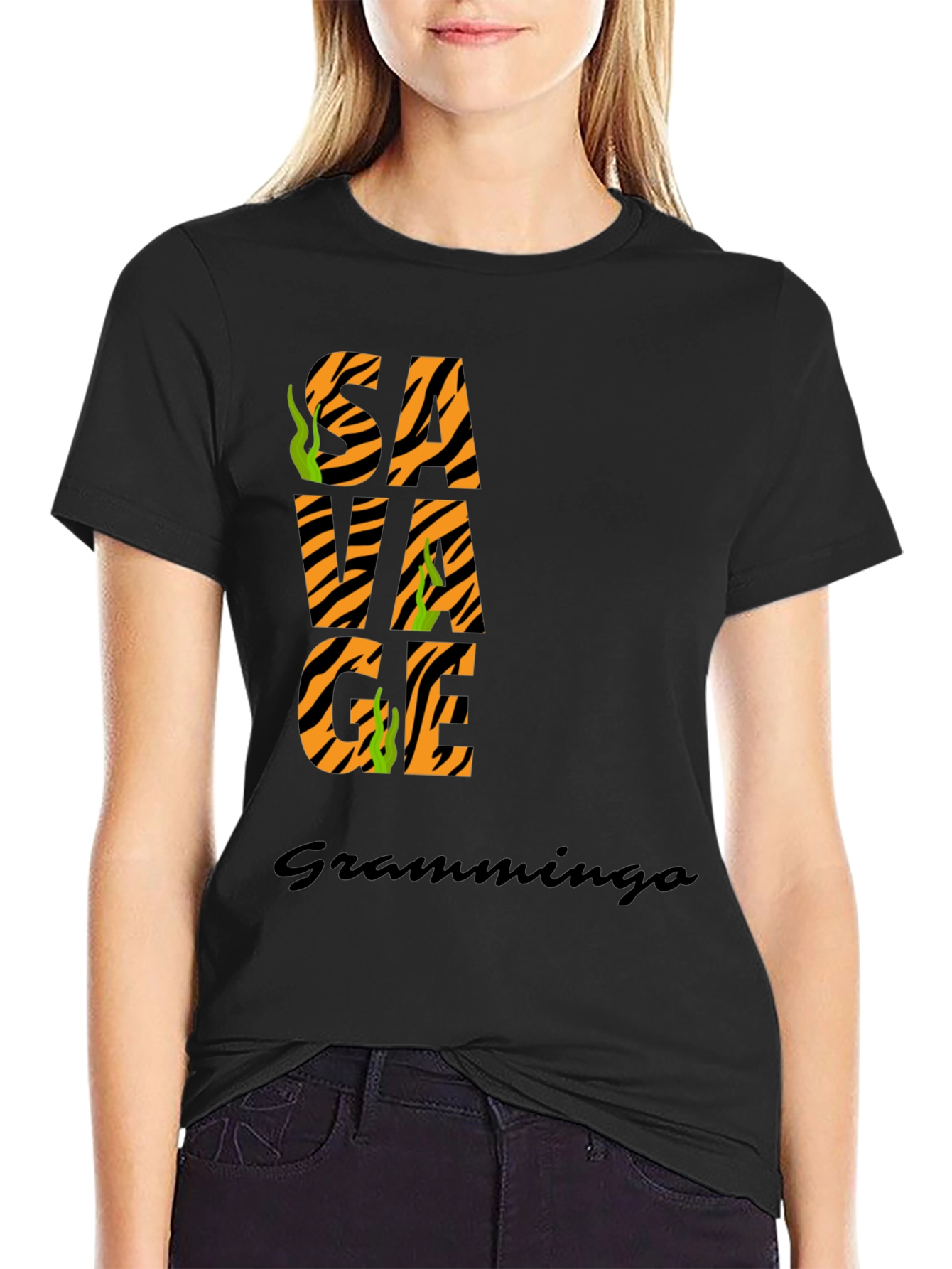 Savage Graphic Tee - Tiger Print