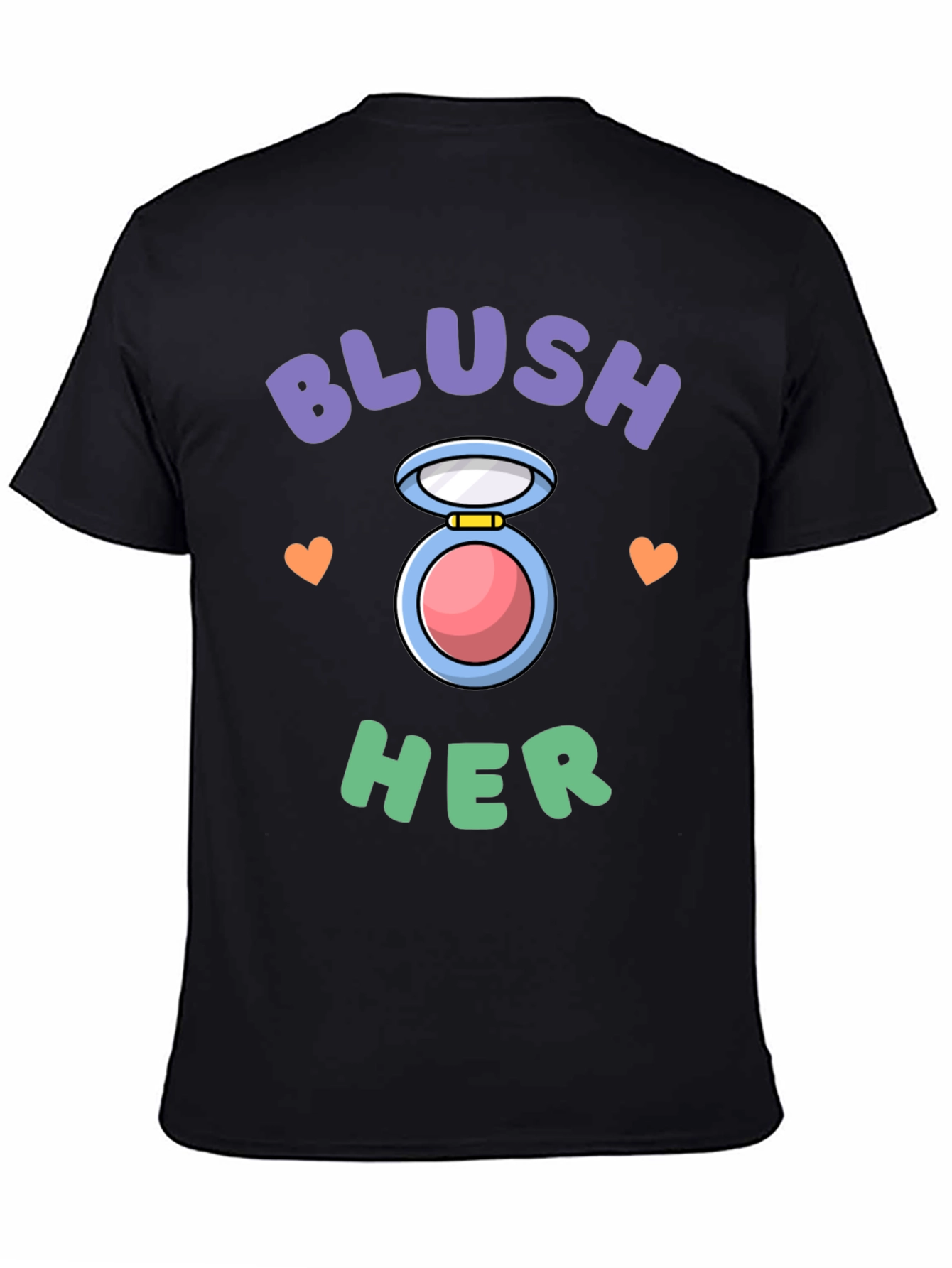Blush Her Graphic Tee - Cute Makeup Lover T-Shirt