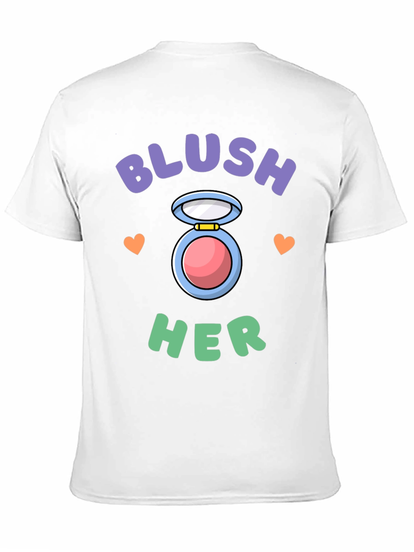 Blush Her Graphic Tee - Cute Makeup Lover T-Shirt