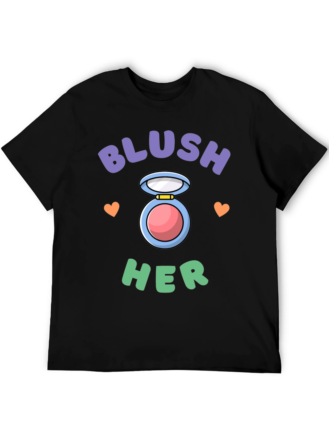 Blush Her Graphic Tee - Cute Makeup Lover T-Shirt