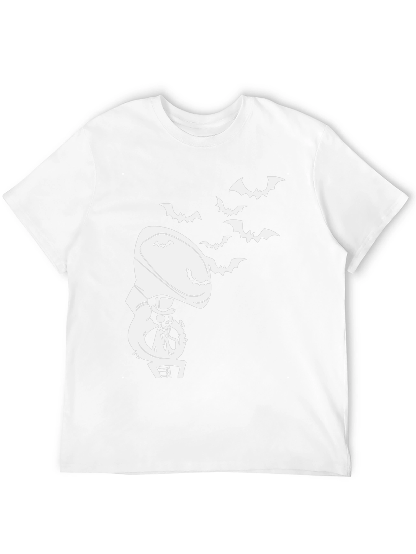 Halloween Phonograph Bat Graphic Tee