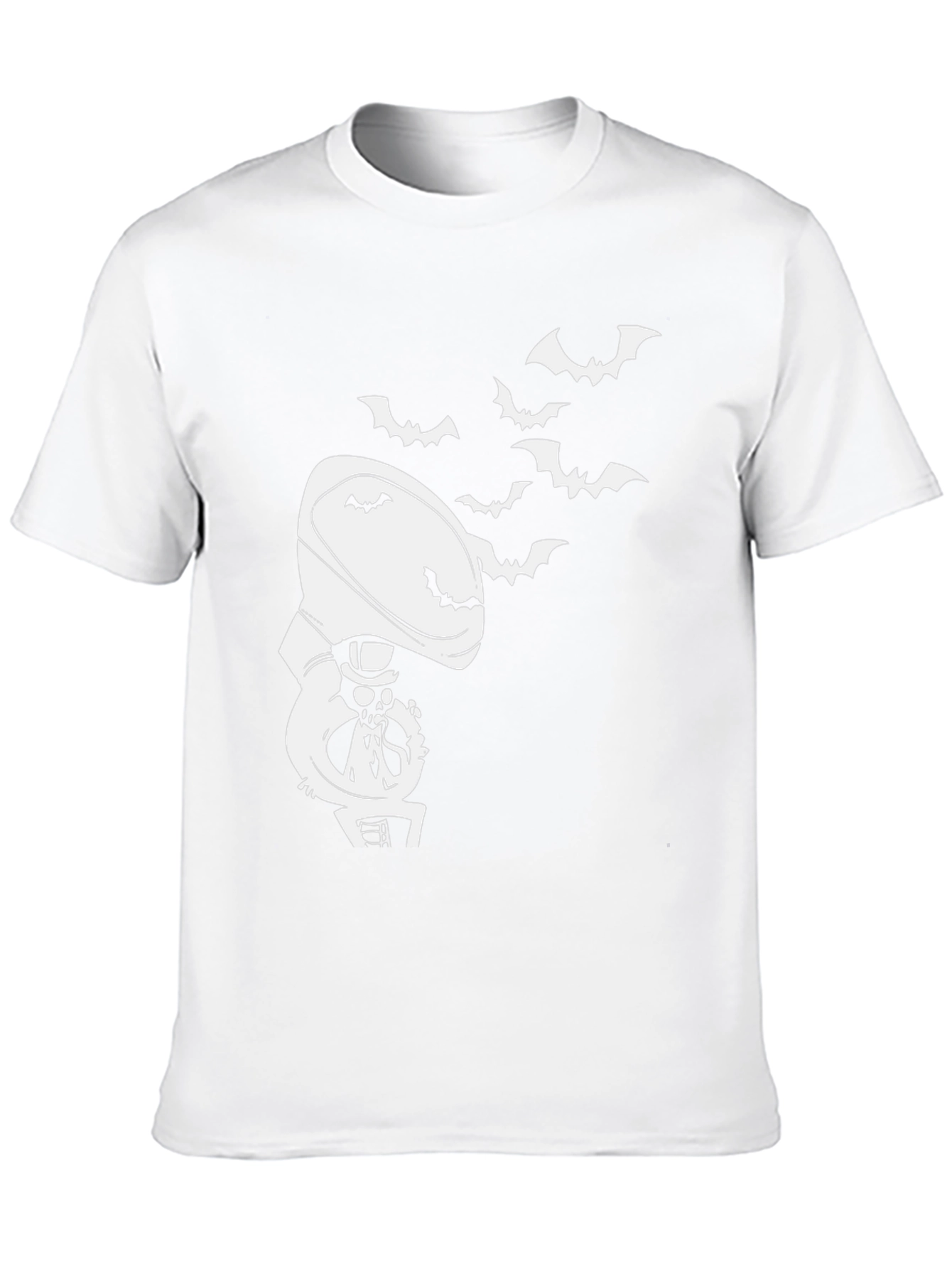 Halloween Phonograph Bat Graphic Tee