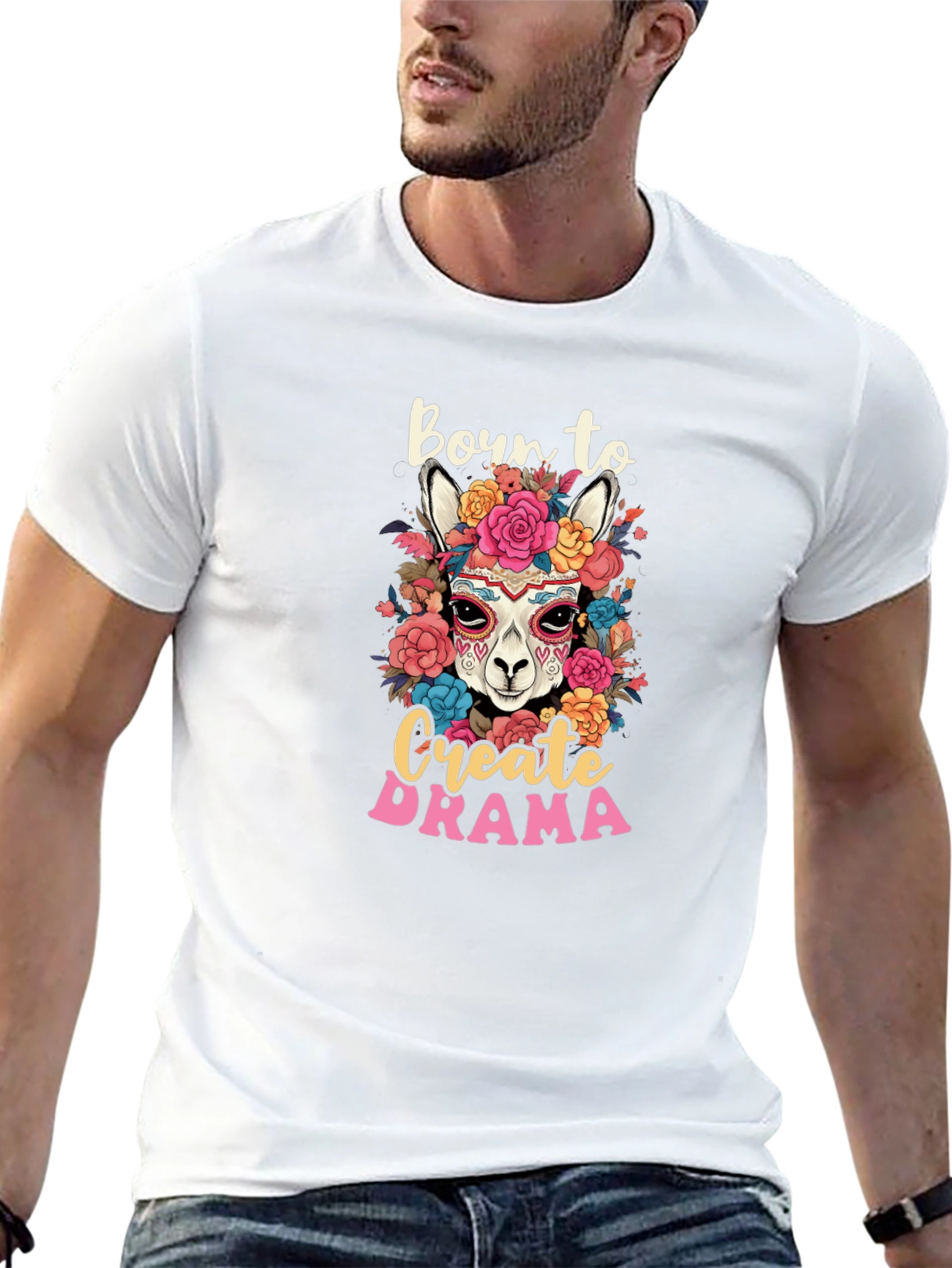 Born to Create Drama Llama T-Shirt