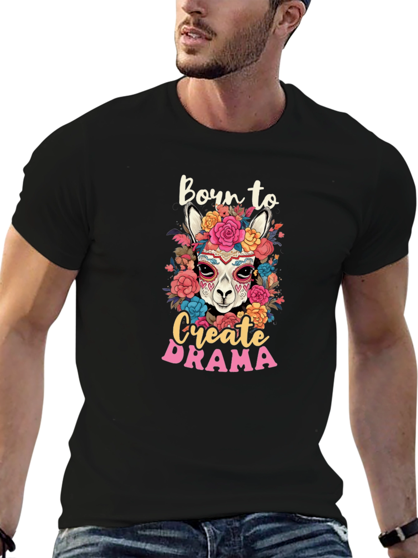 Born to Create Drama Llama T-Shirt