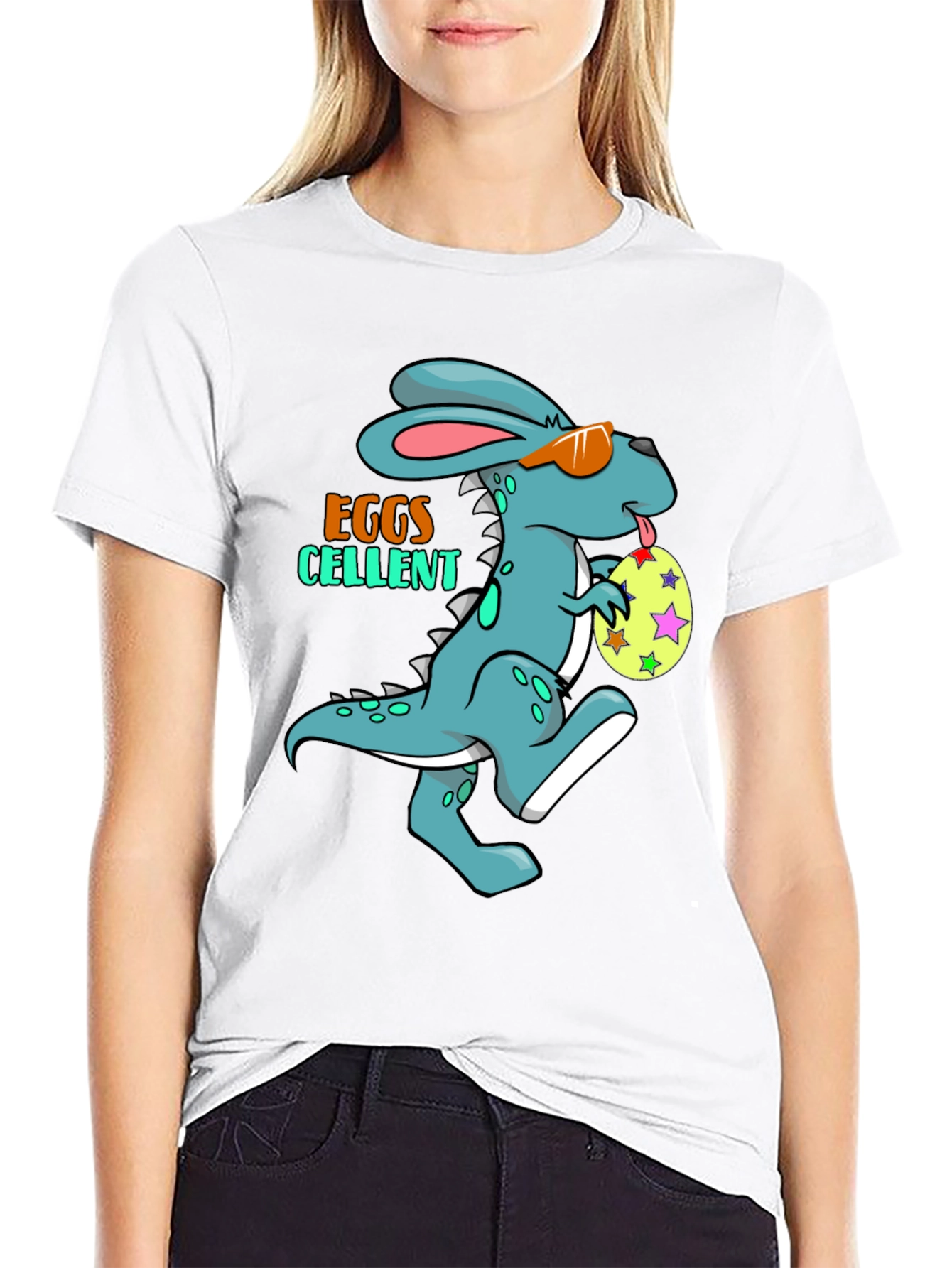 Funny Easter Dino-Bunny Graphic Tee