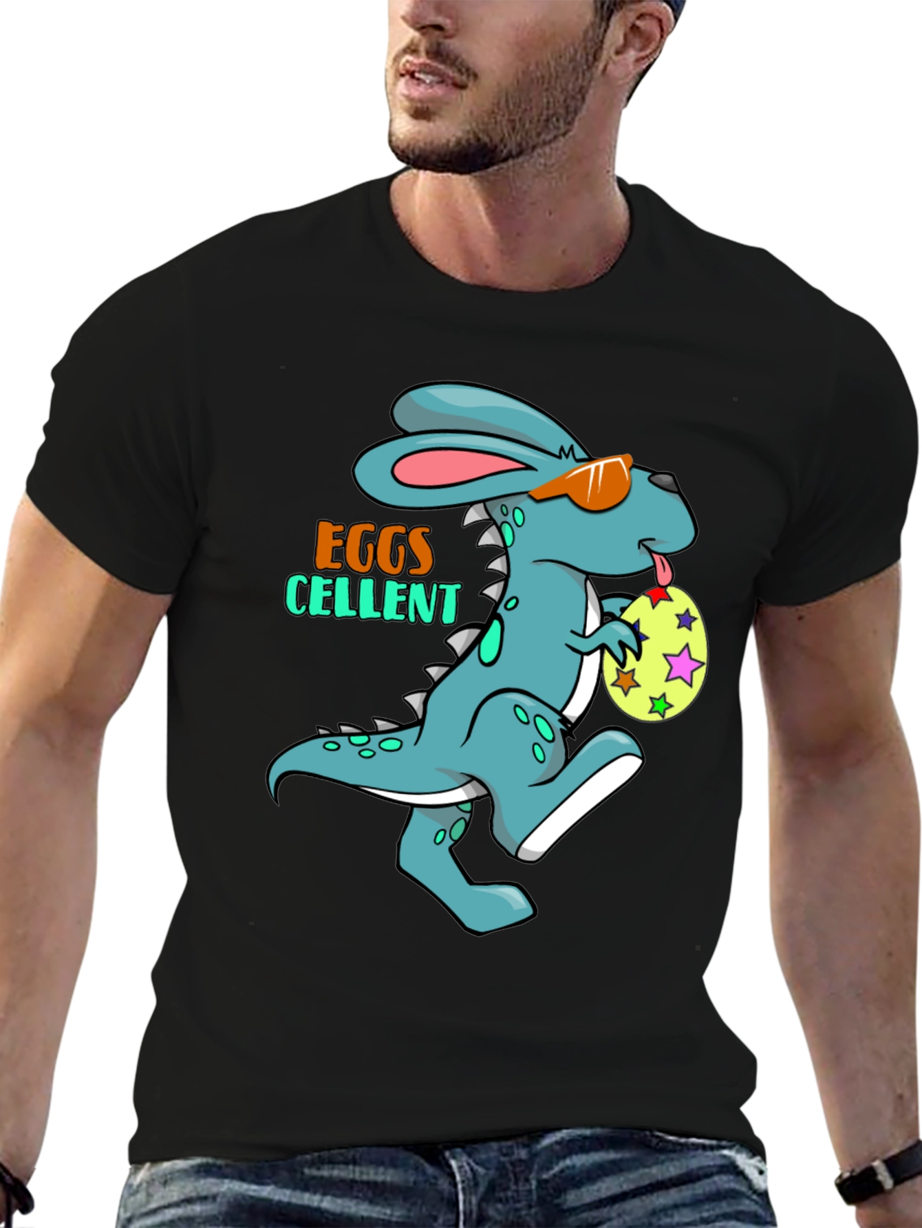 Funny Easter Dino-Bunny Graphic Tee