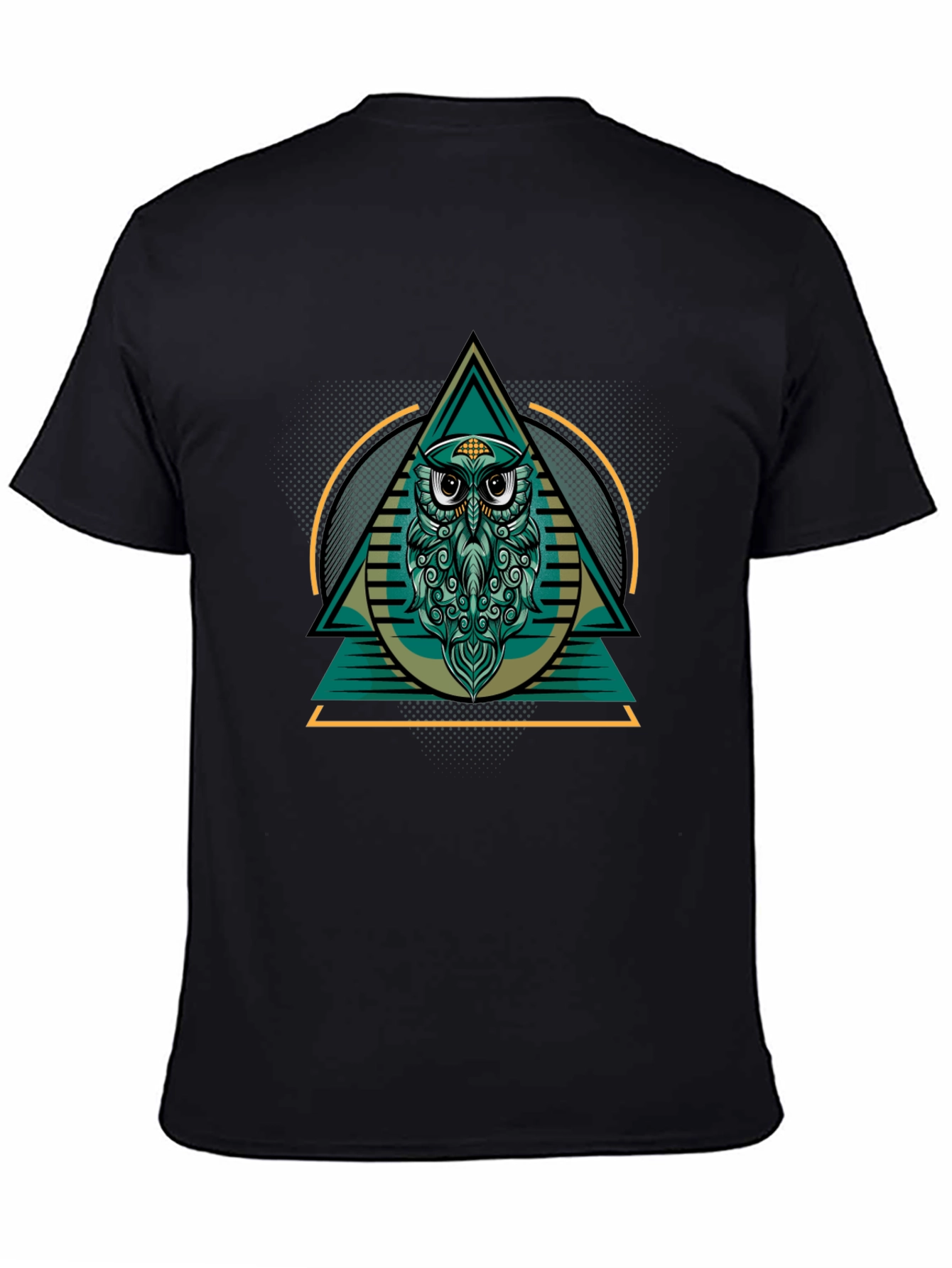Owl Graphic Black T-Shirt