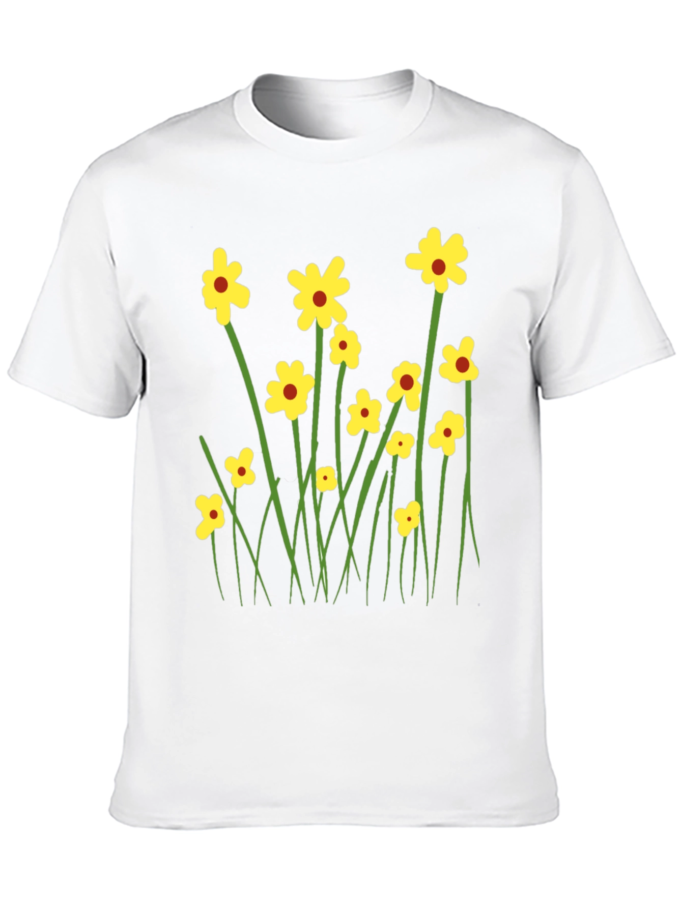 Floral Graphic Tee - Mens Black T-Shirt