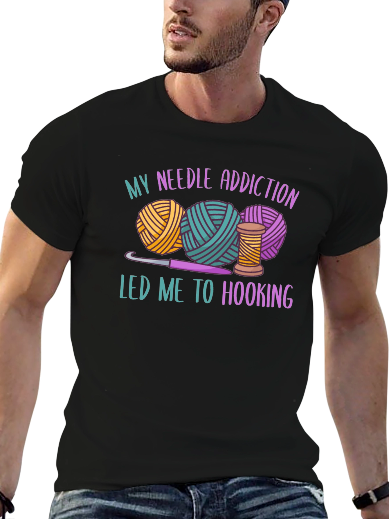 Needle Addiction Hooking T-Shirt