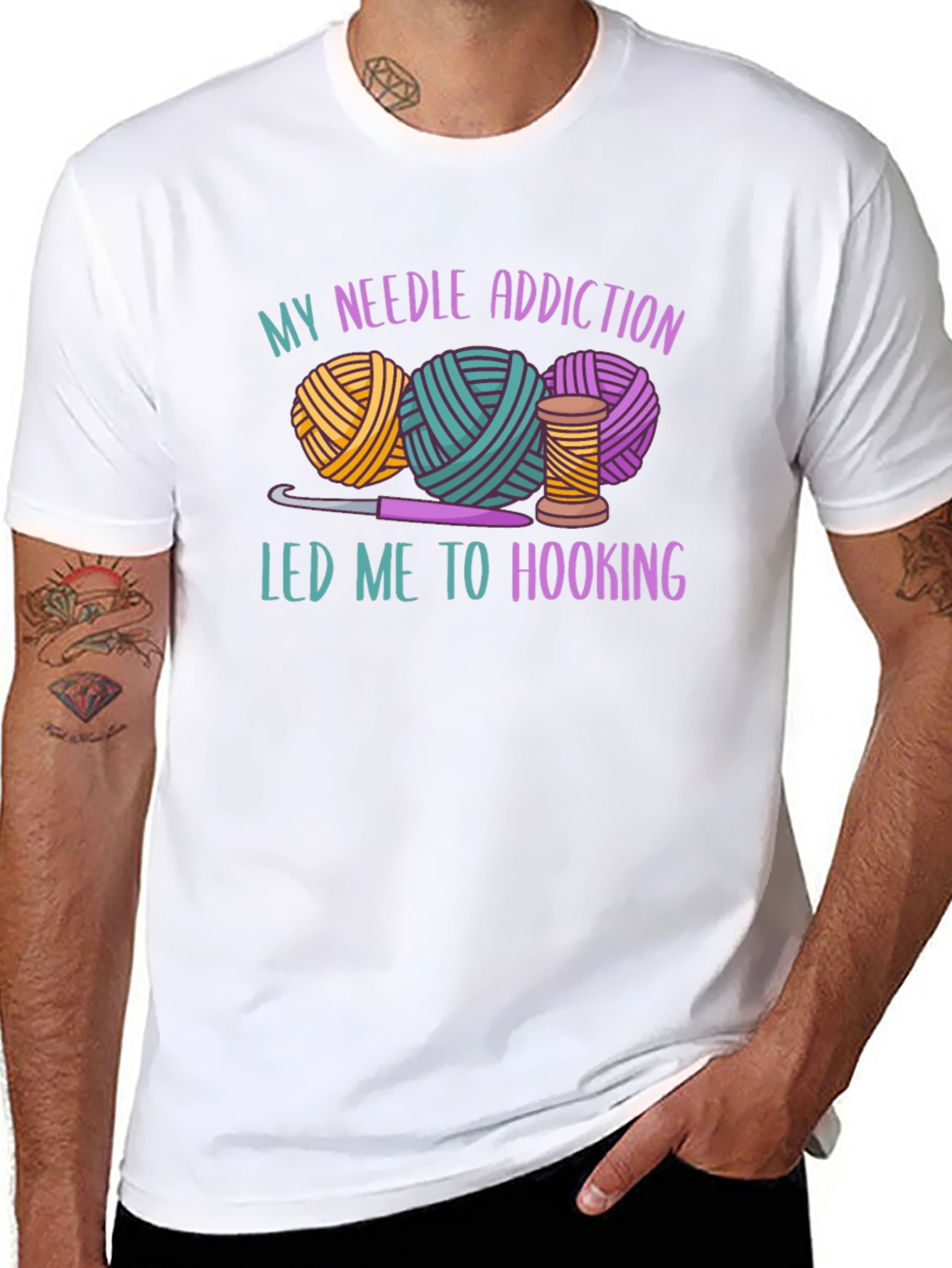Needle Addiction Hooking T-Shirt