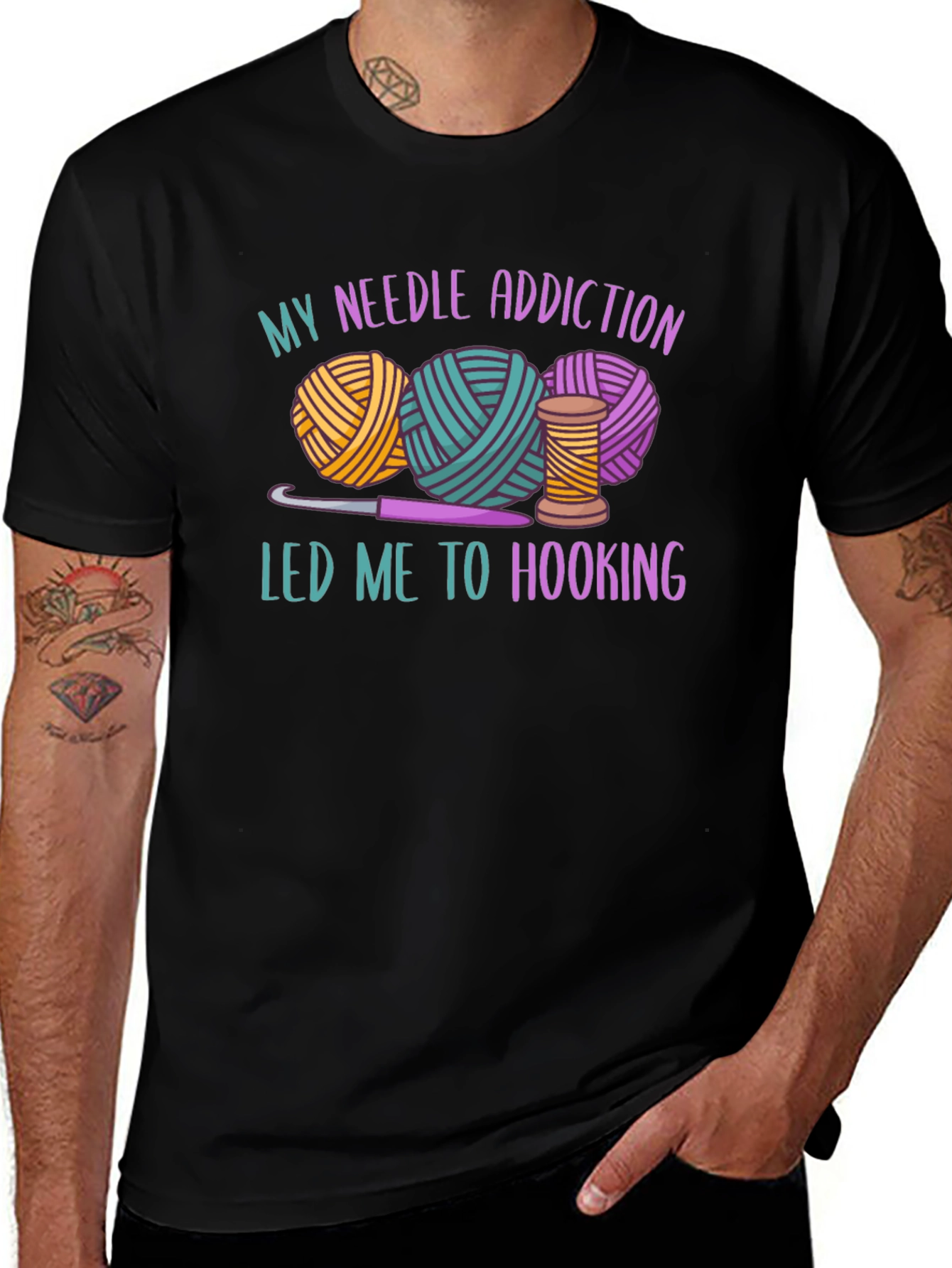 Needle Addiction Hooking T-Shirt