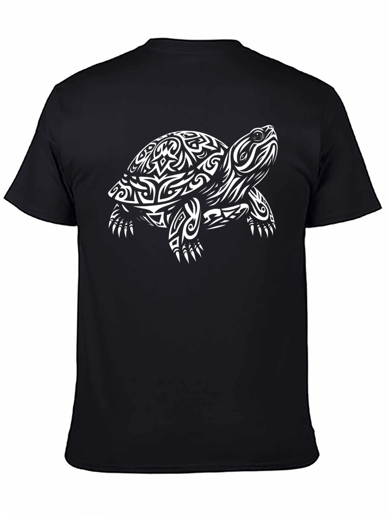 Tribal Turtle Graphic Tee - Black