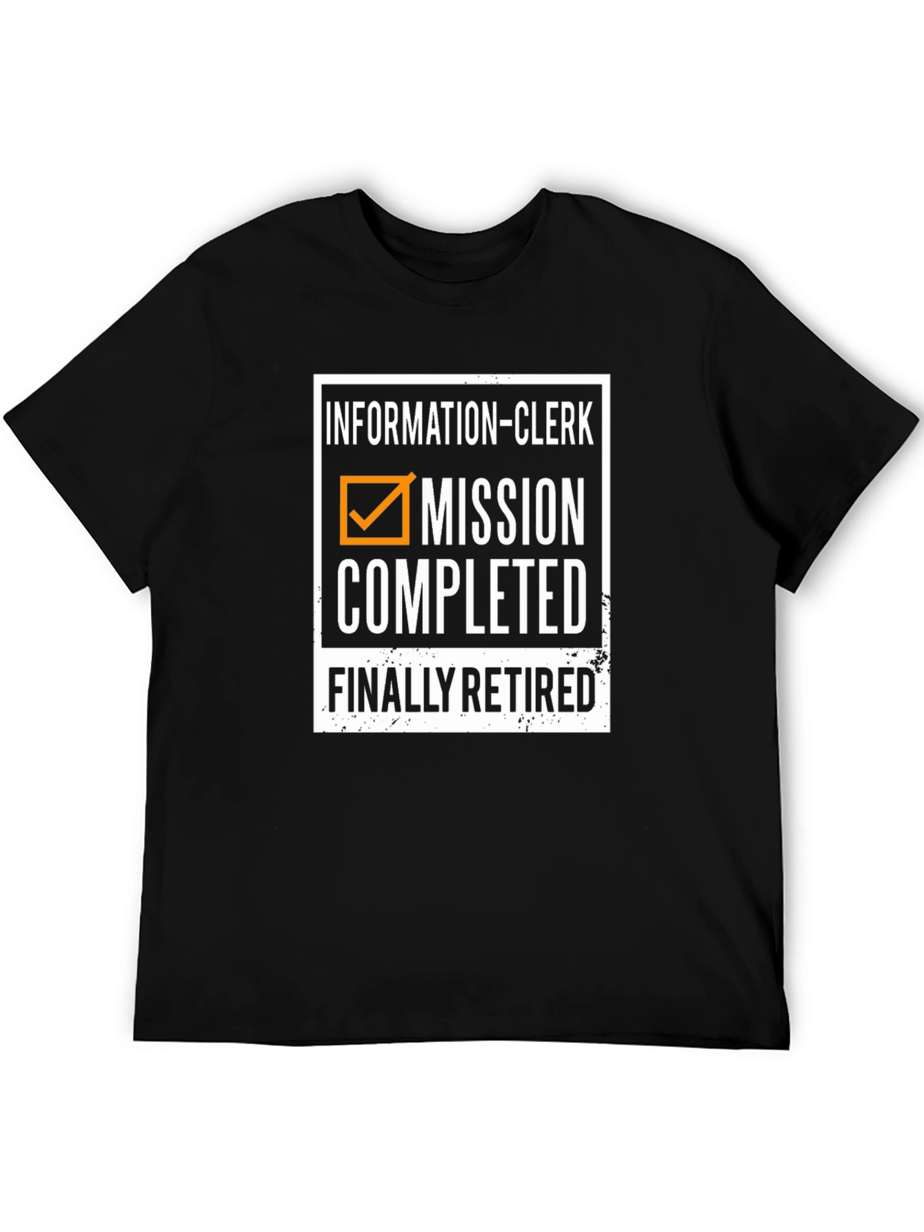 Retired Information Clerk Mission Completed T-Shirt