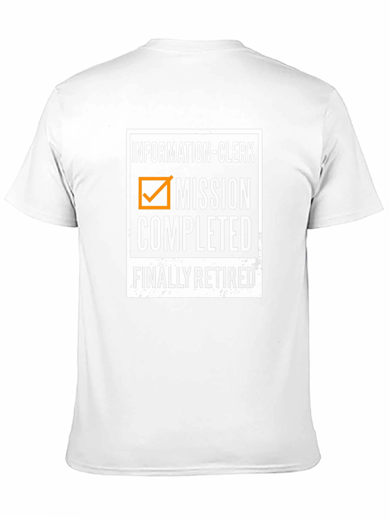 Retired Information Clerk Mission Completed T-Shirt