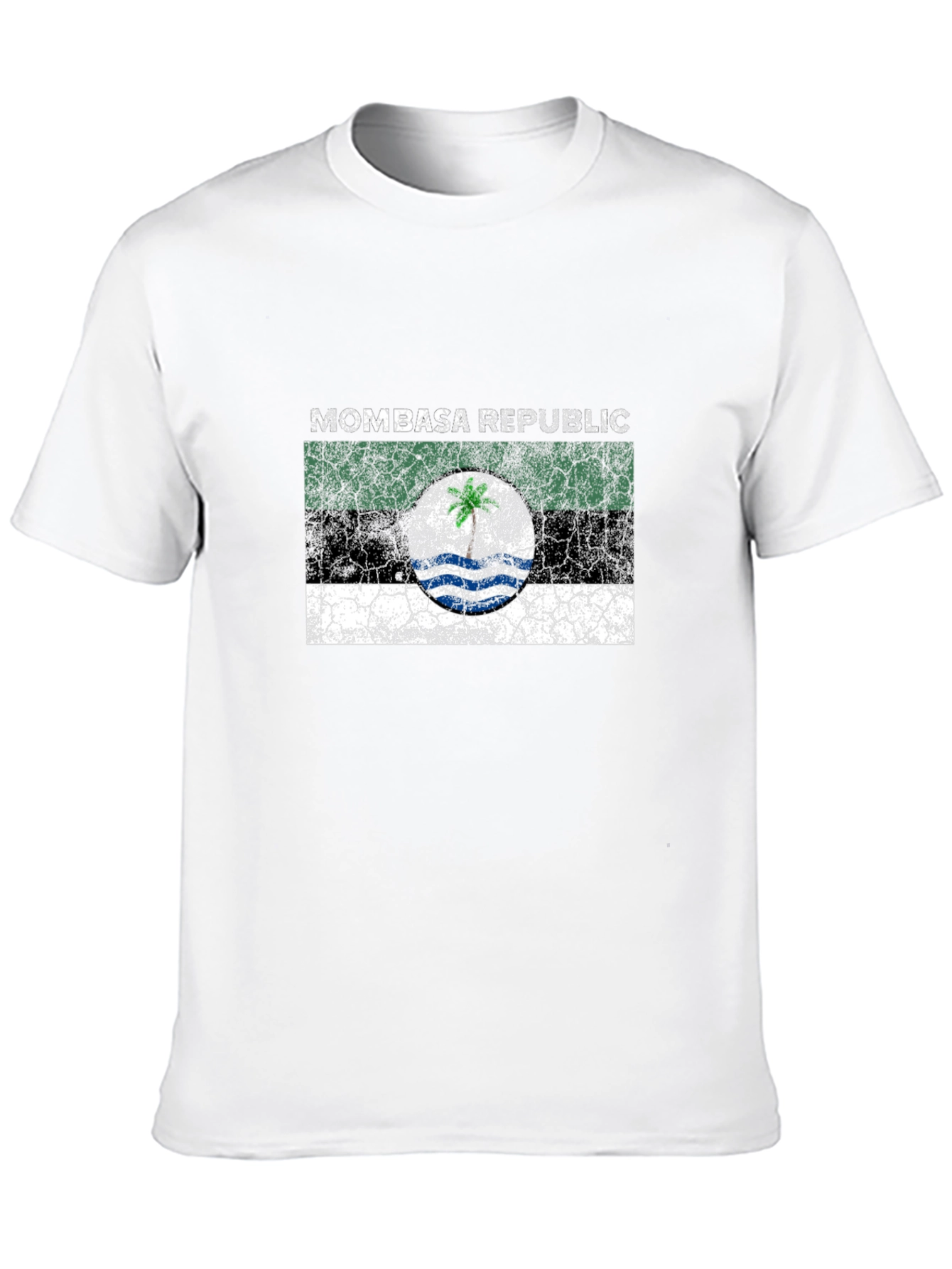 Mombasa Republic Flag Graphic Black T-Shirt
