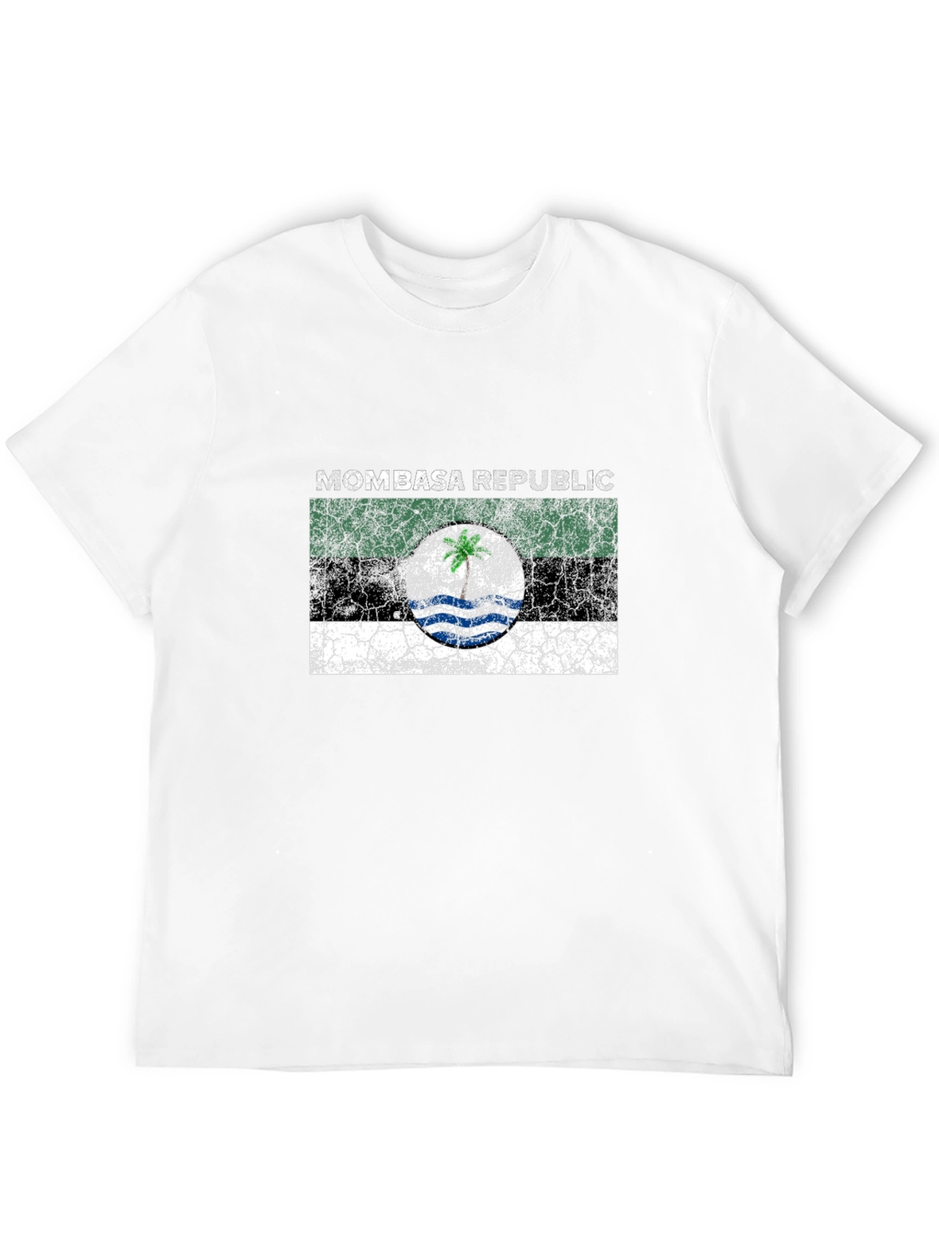 Mombasa Republic Flag Graphic Black T-Shirt