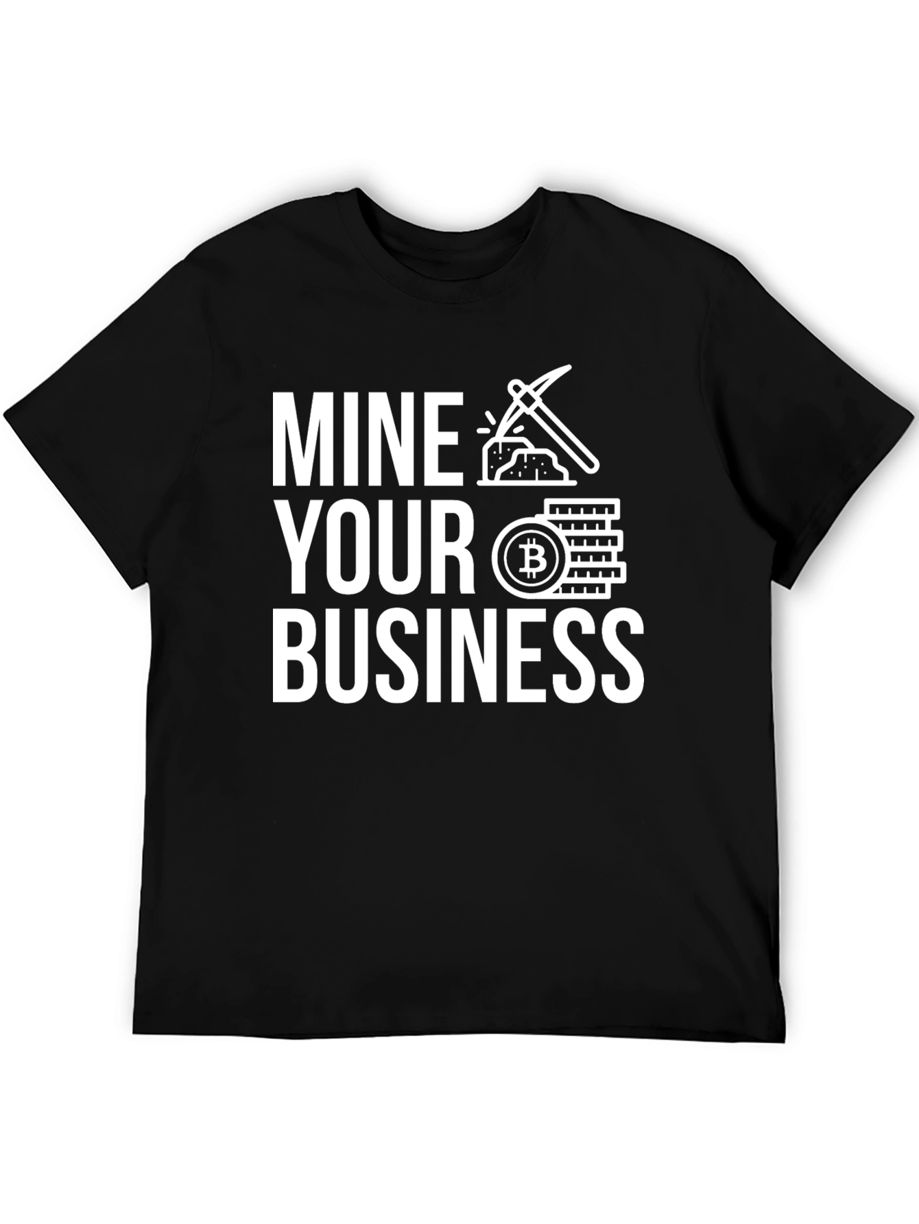 Mine Your Business Bitcoin Graphic Tee - Black