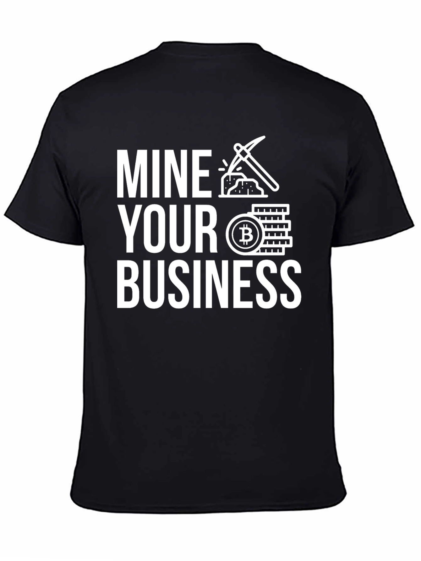 Mine Your Business Bitcoin Graphic Tee - Black