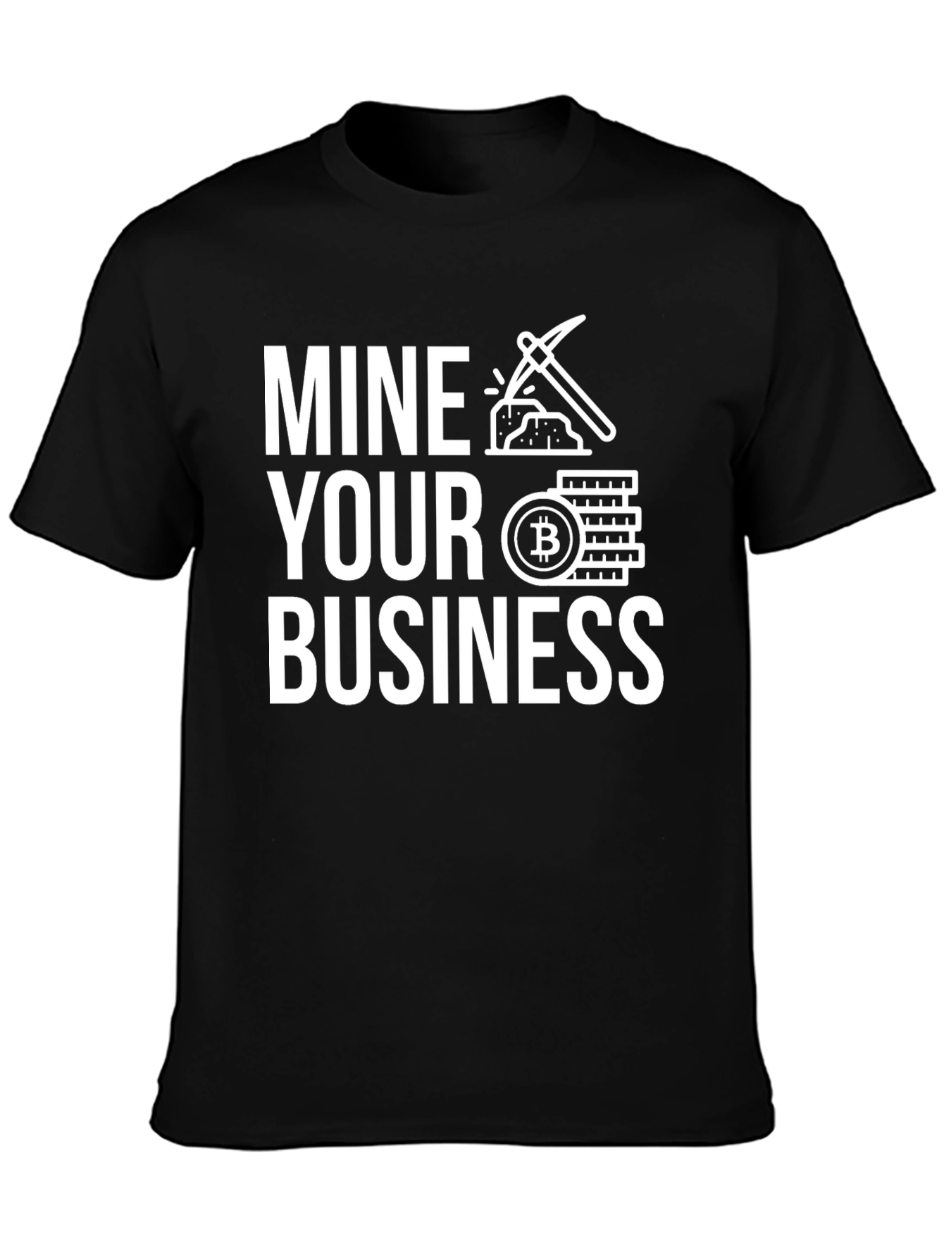 Mine Your Business Bitcoin Graphic Tee - Black