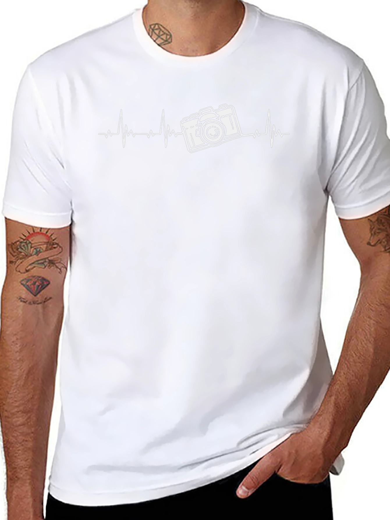 Photographers Heartbeat Graphic T-Shirt