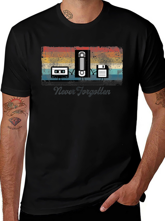 Retro Media Graphic T-Shirt