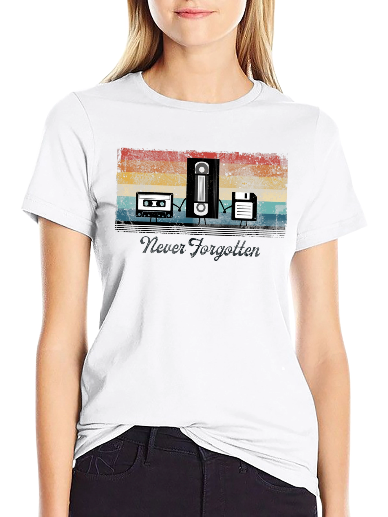 Retro Media Graphic T-Shirt