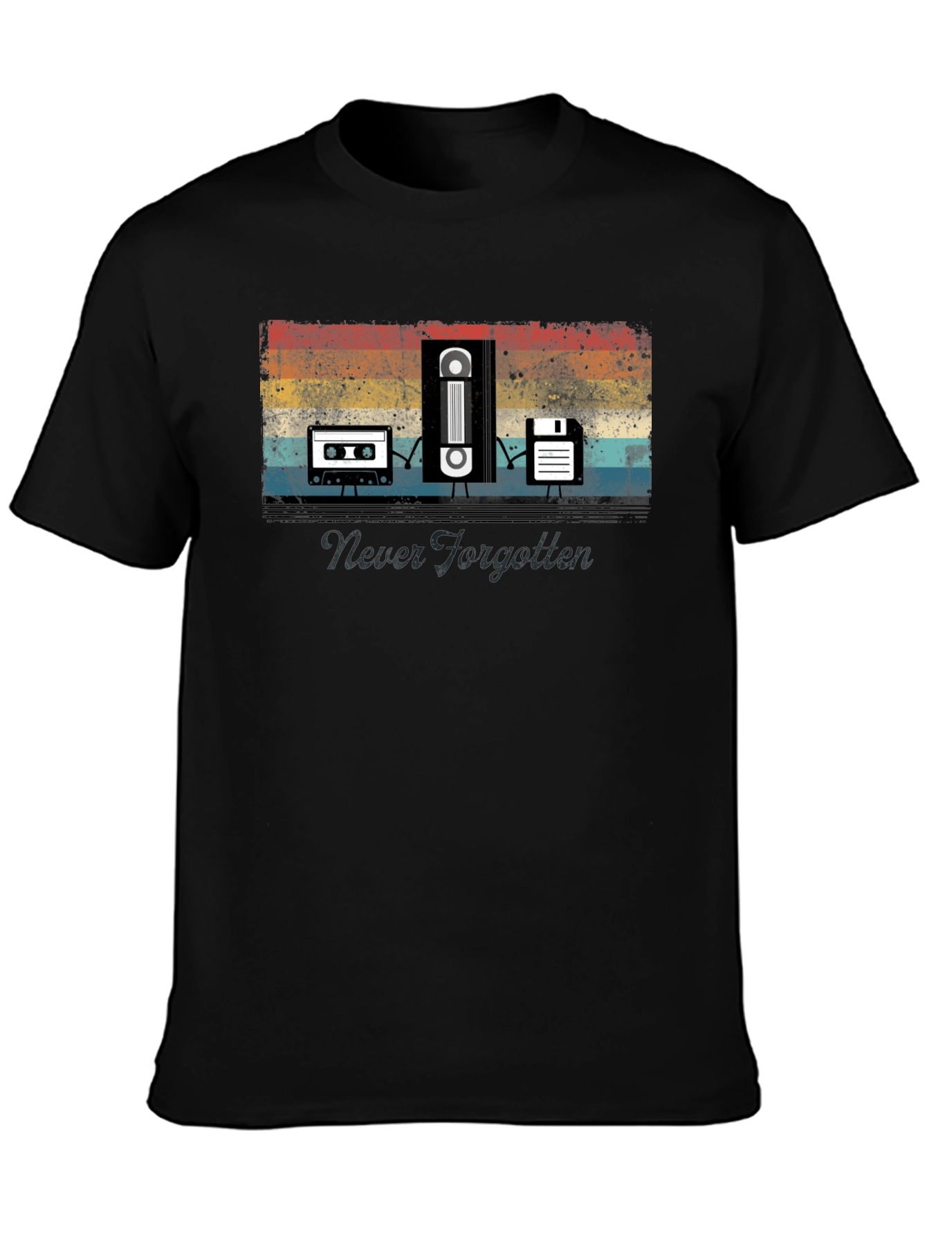 Retro Media Graphic T-Shirt