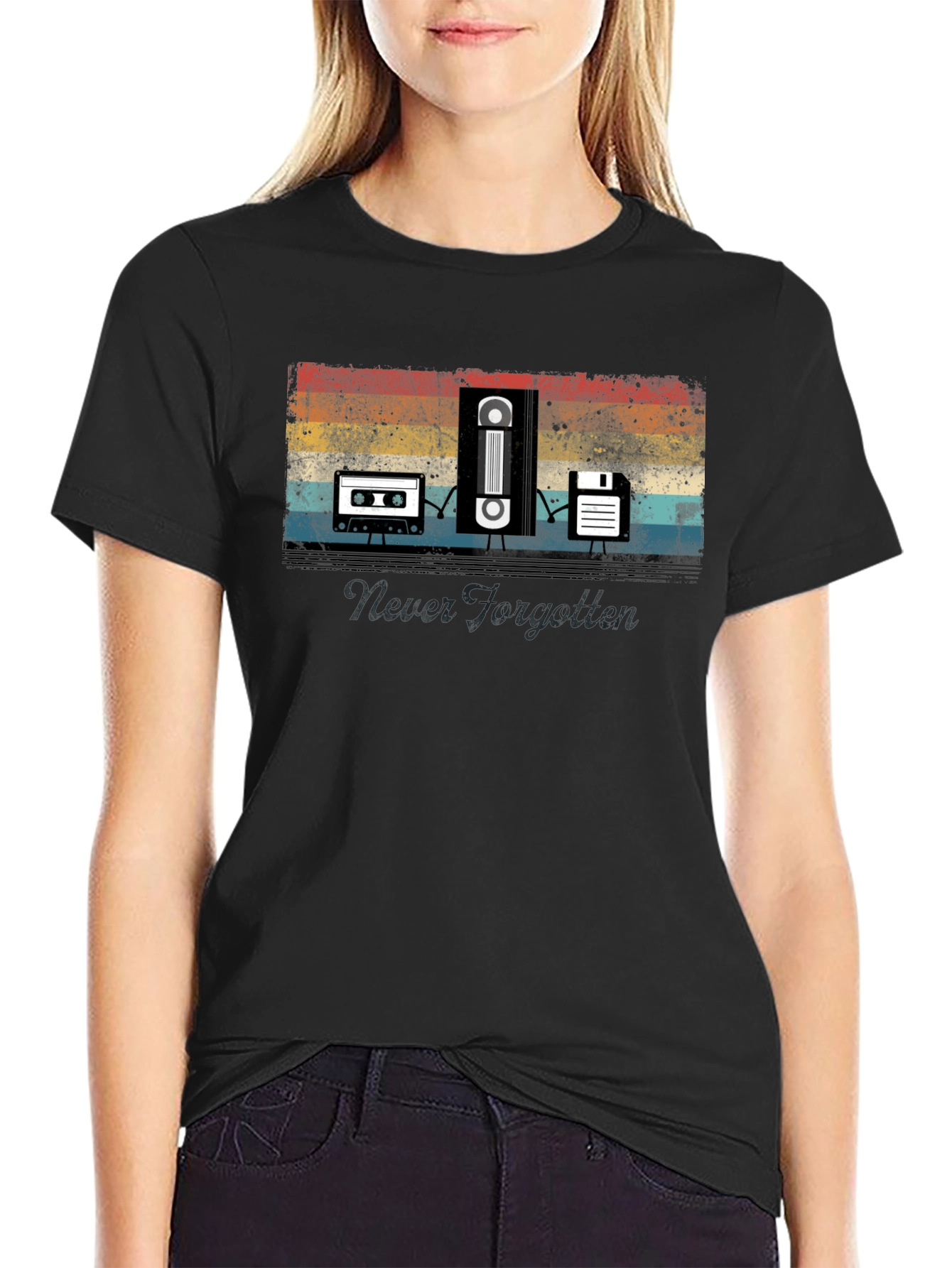 Retro Media Graphic T-Shirt