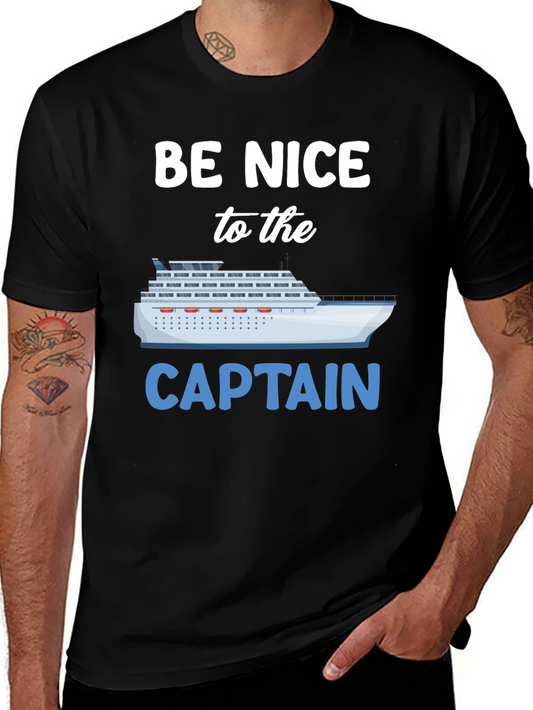 Be Nice to the Captain Graphic T-Shirt