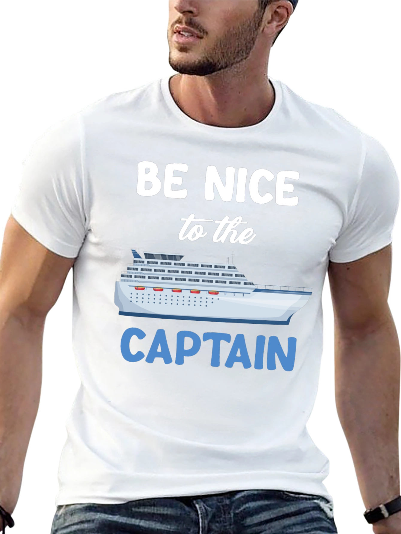 Be Nice to the Captain Graphic T-Shirt