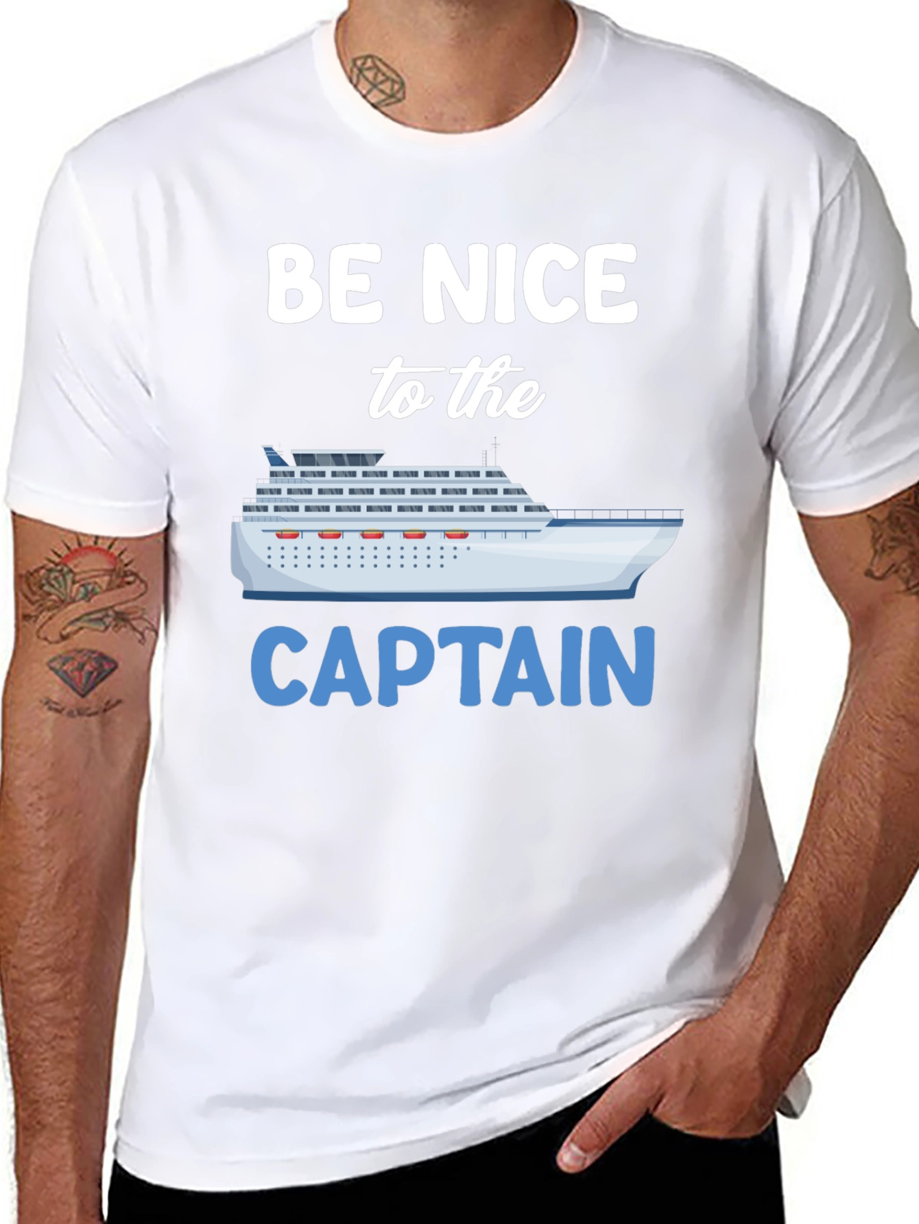 Be Nice to the Captain Graphic T-Shirt