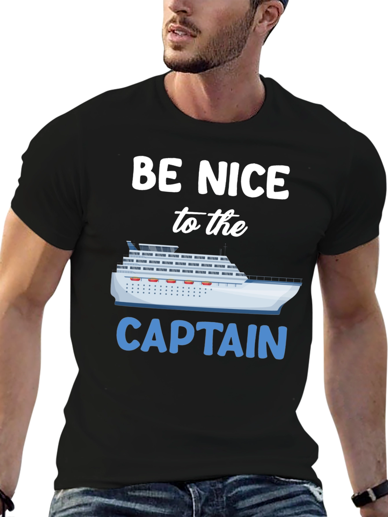 Be Nice to the Captain Graphic T-Shirt