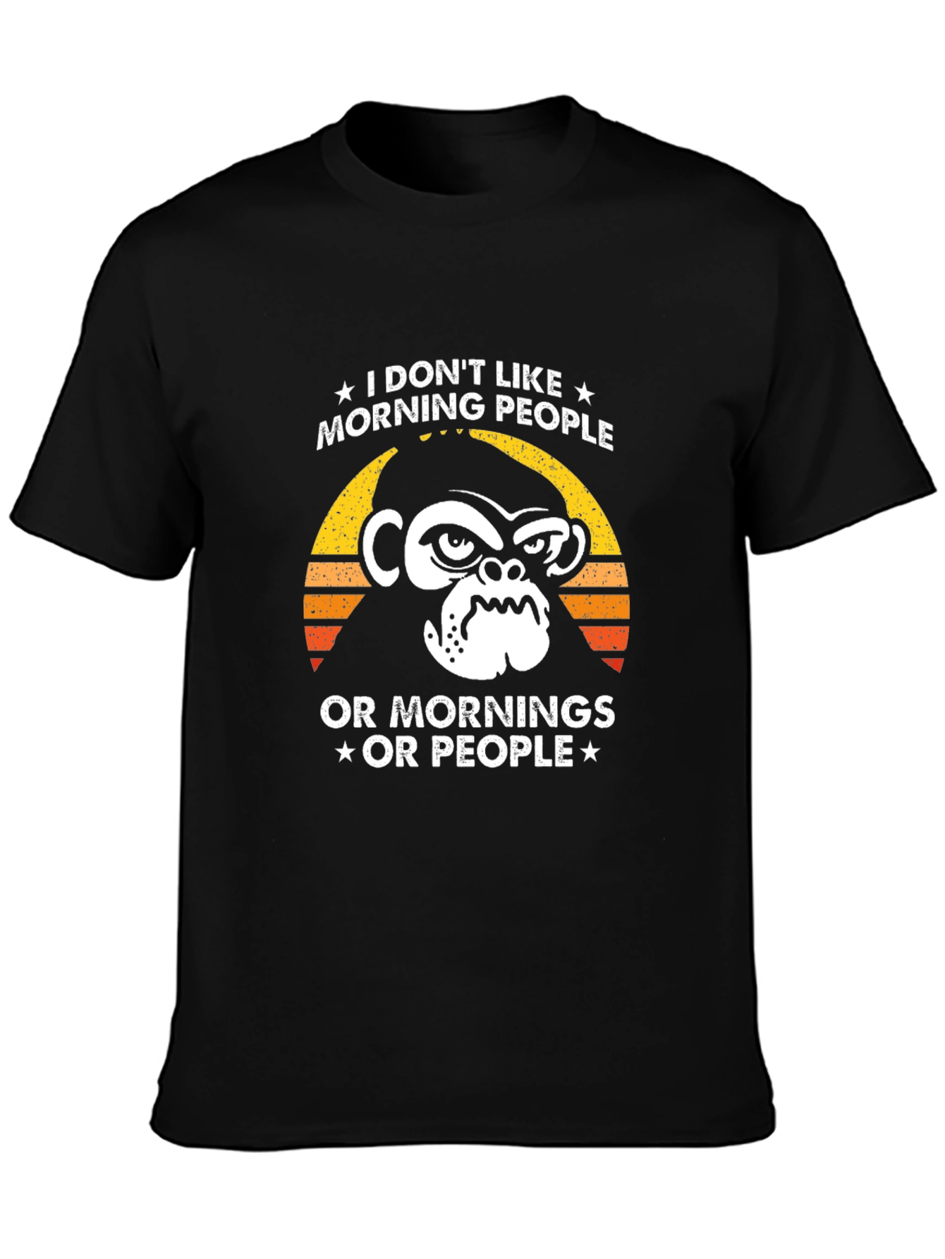 I Dont Like Morning People Graphic Tee