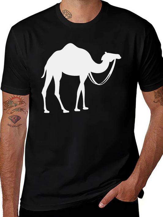 Camel Graphic T-Shirt - Classic Crew Neck