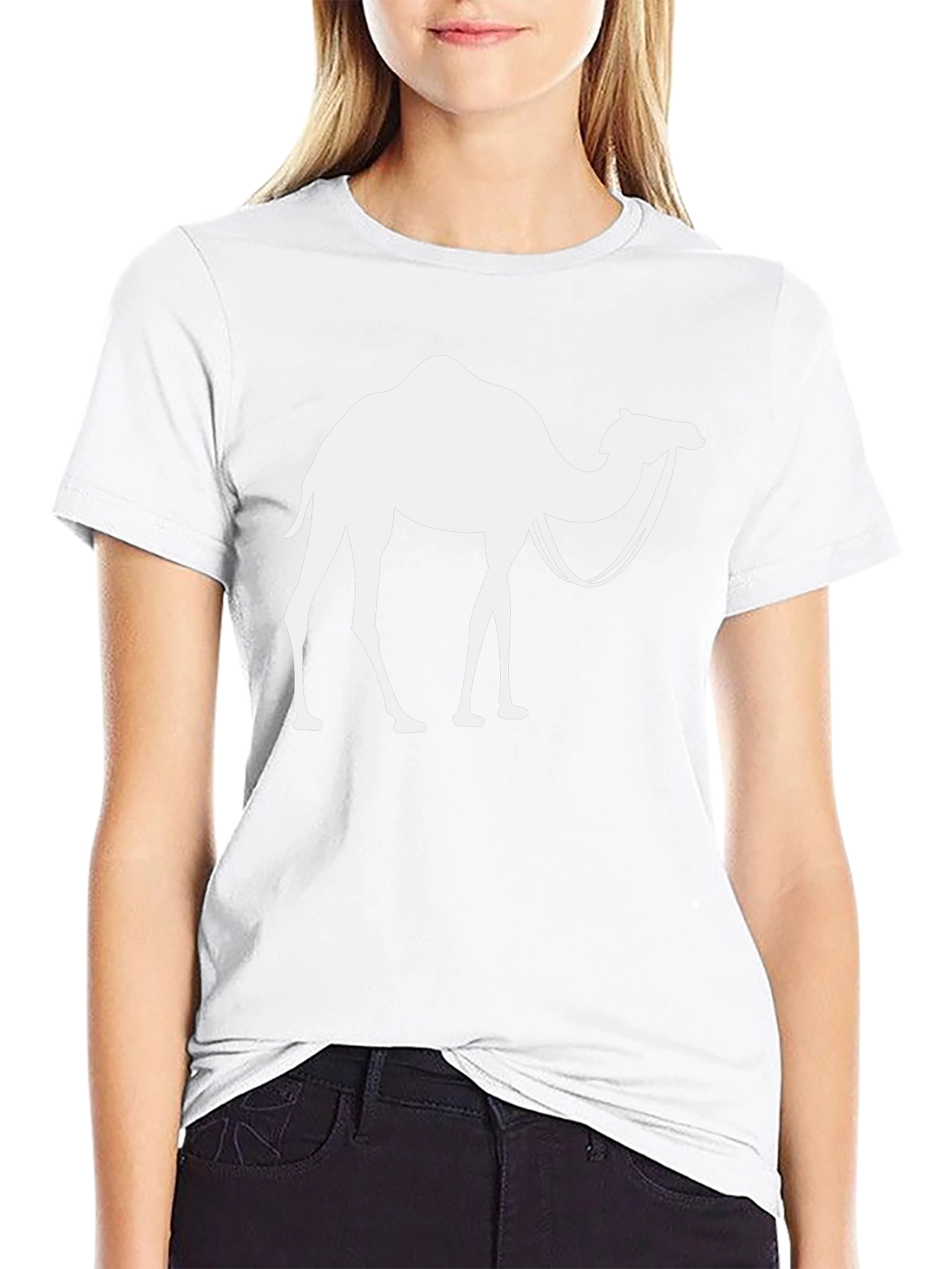 Camel Graphic T-Shirt - Classic Crew Neck