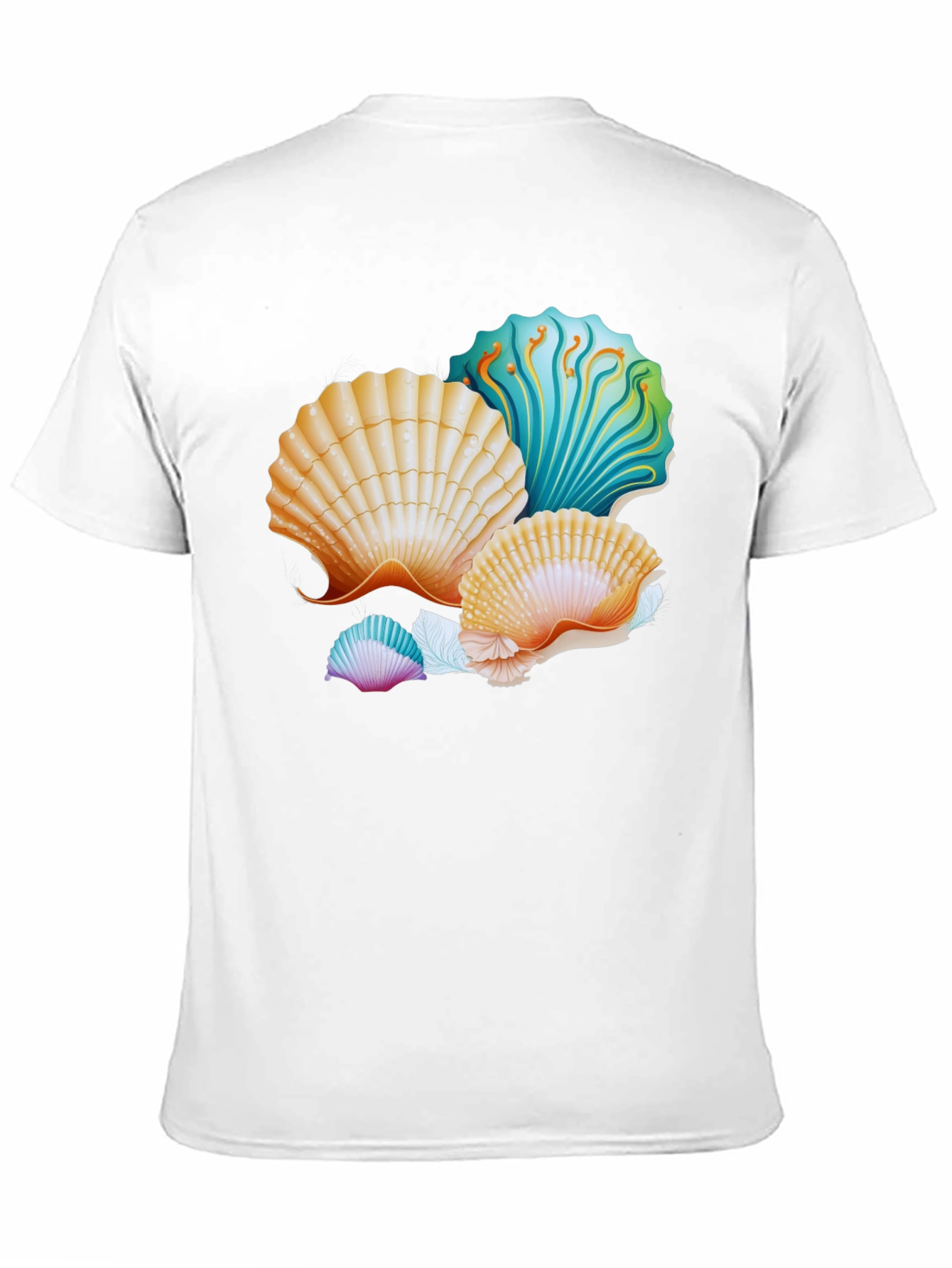 Seashell Graphic T-Shirt - Coastal Design