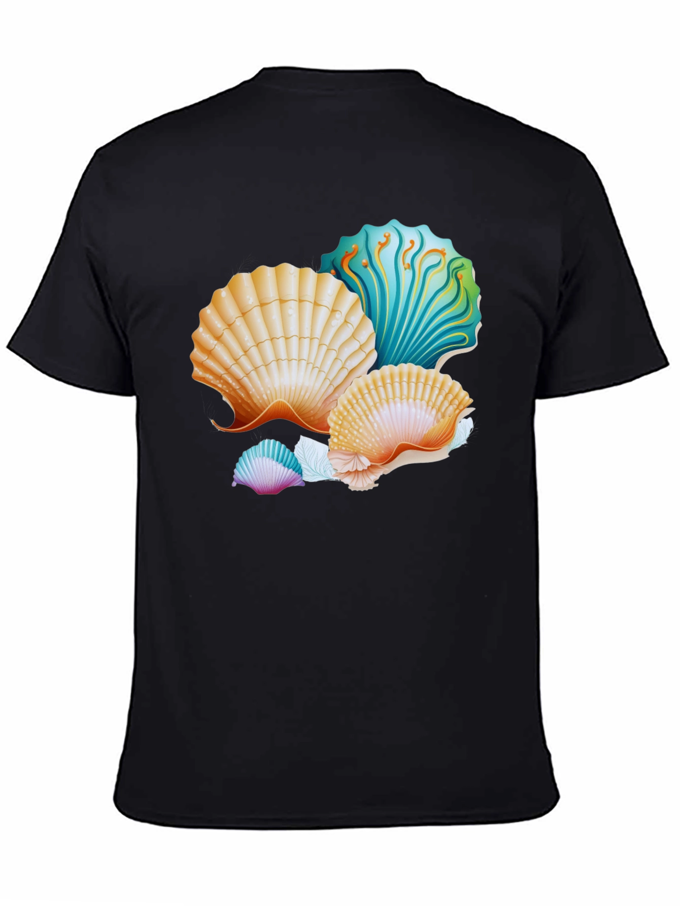 Seashell Graphic T-Shirt - Coastal Design