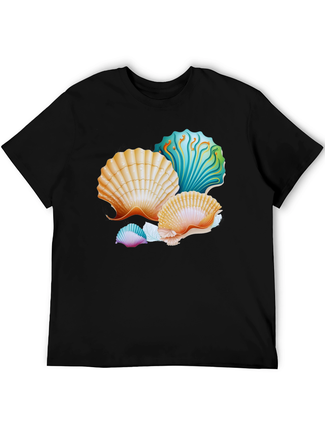 Seashell Graphic T-Shirt - Coastal Design