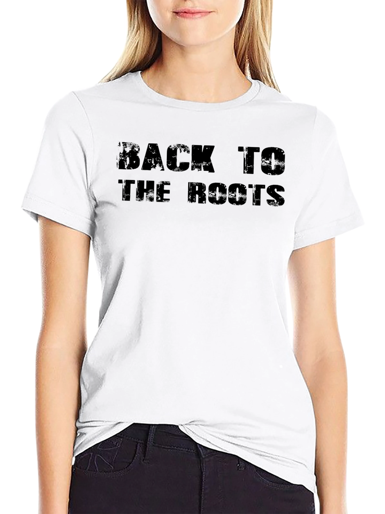 Back to the Roots Black Graphic Tee