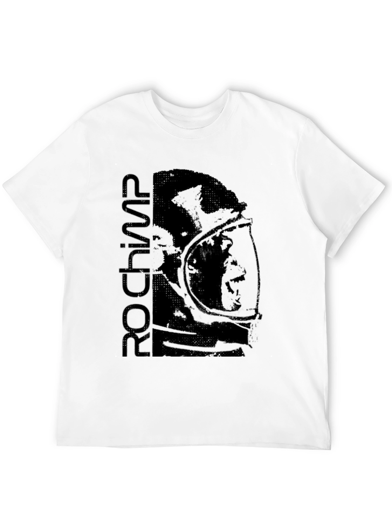 Retro Astronaut Graphic Black T-Shirt